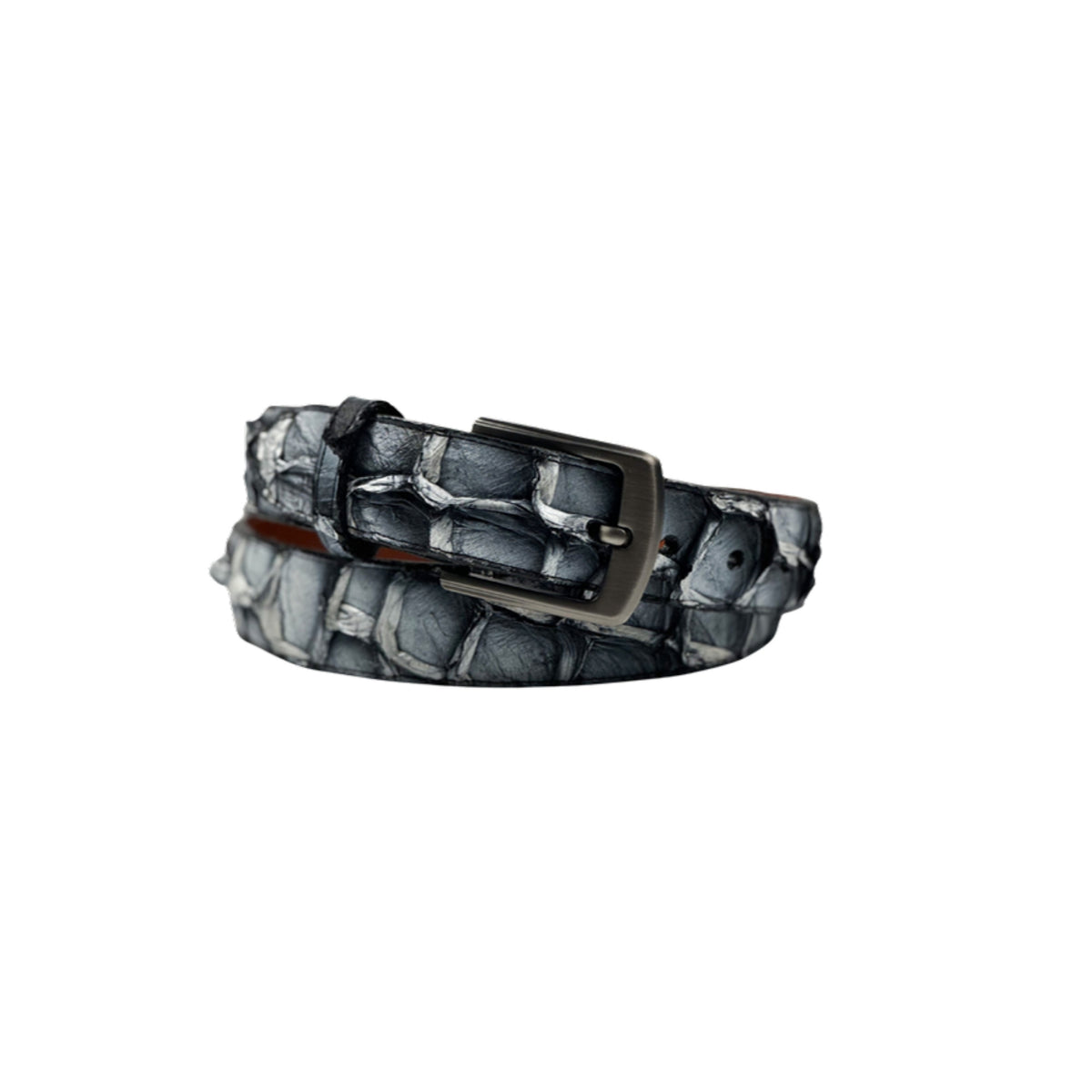 Remuda Belt — Western Leather Belt, profile view