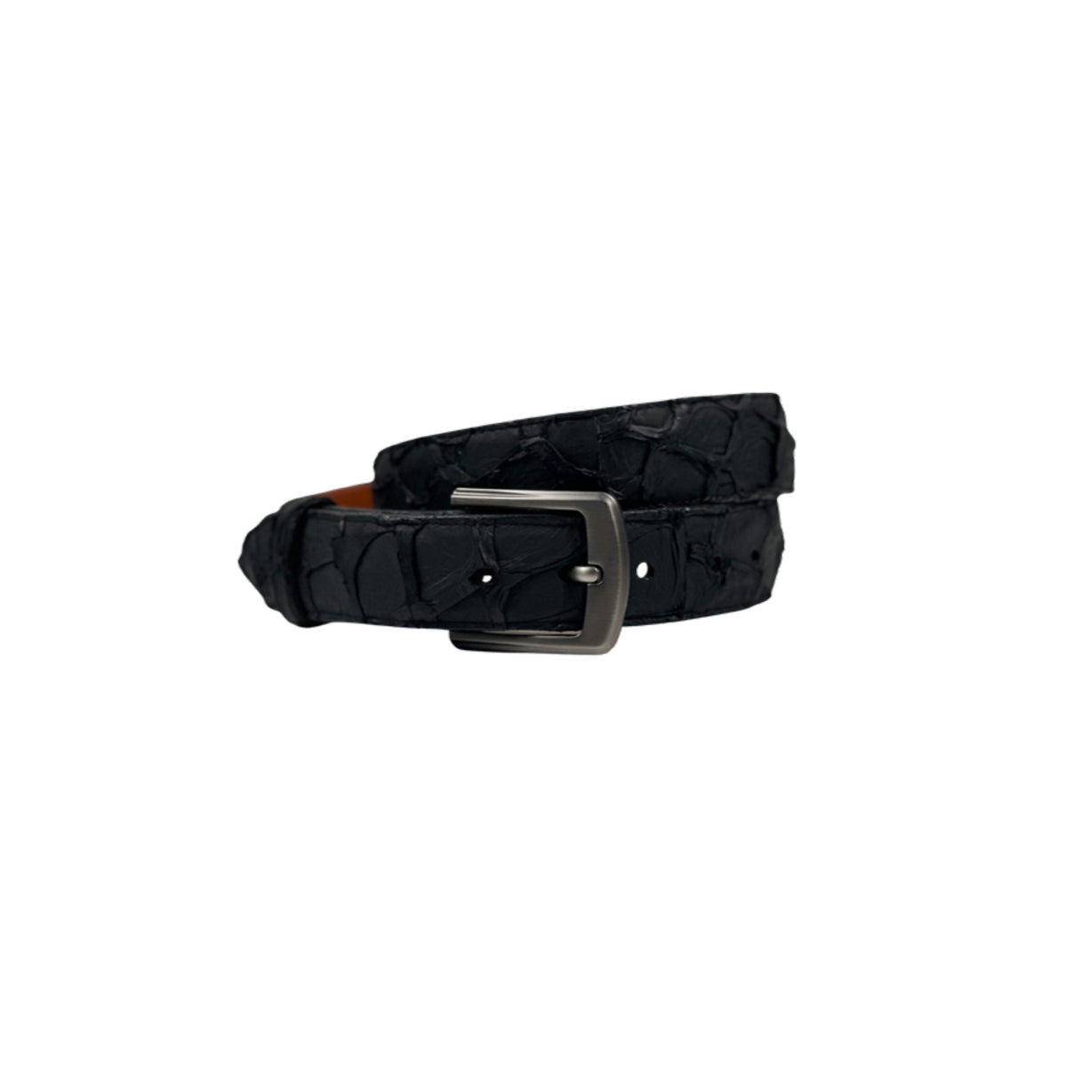 Remuda Belt — Western Leather Belt, front and side view