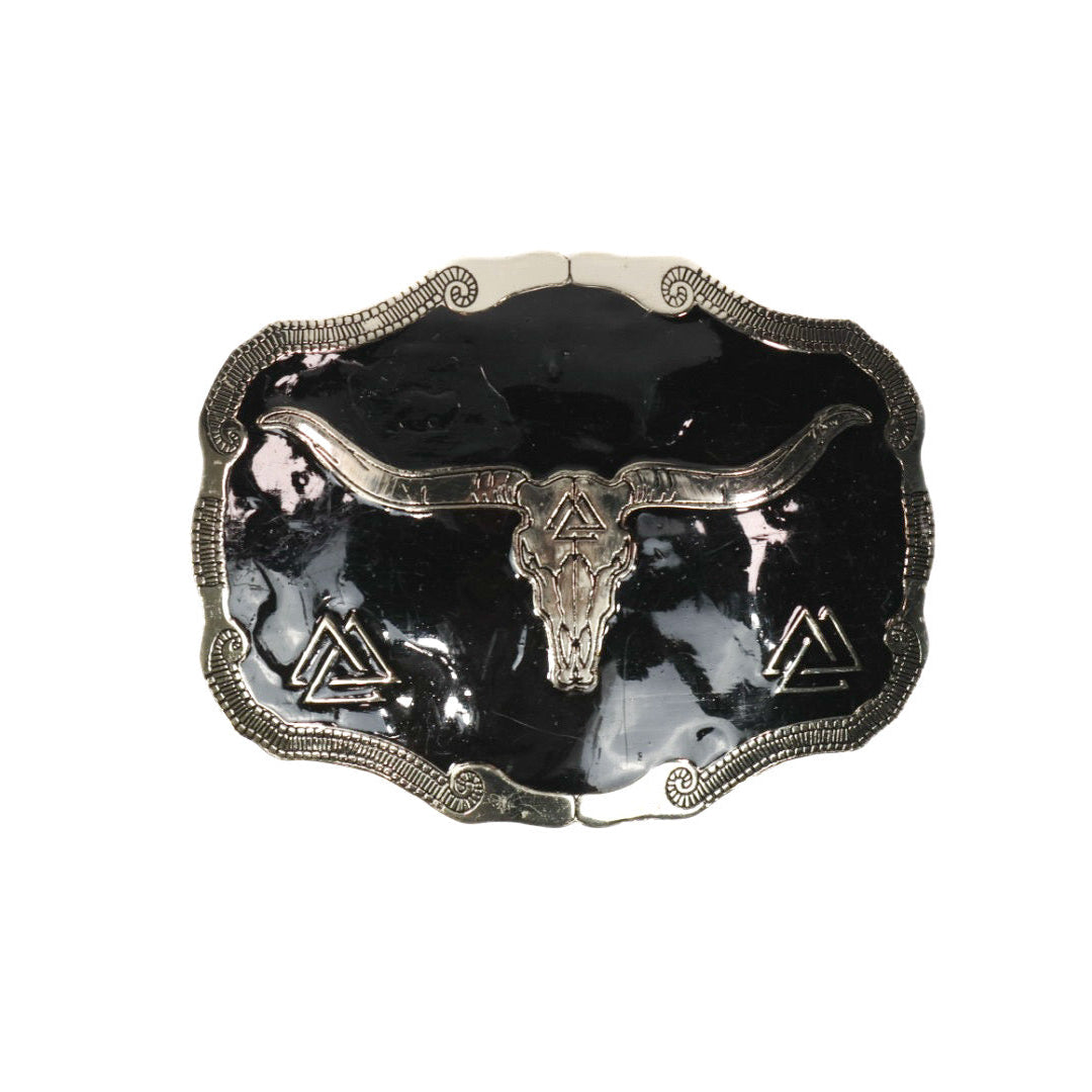 ONYX TRI LONGHORN BUCKLE