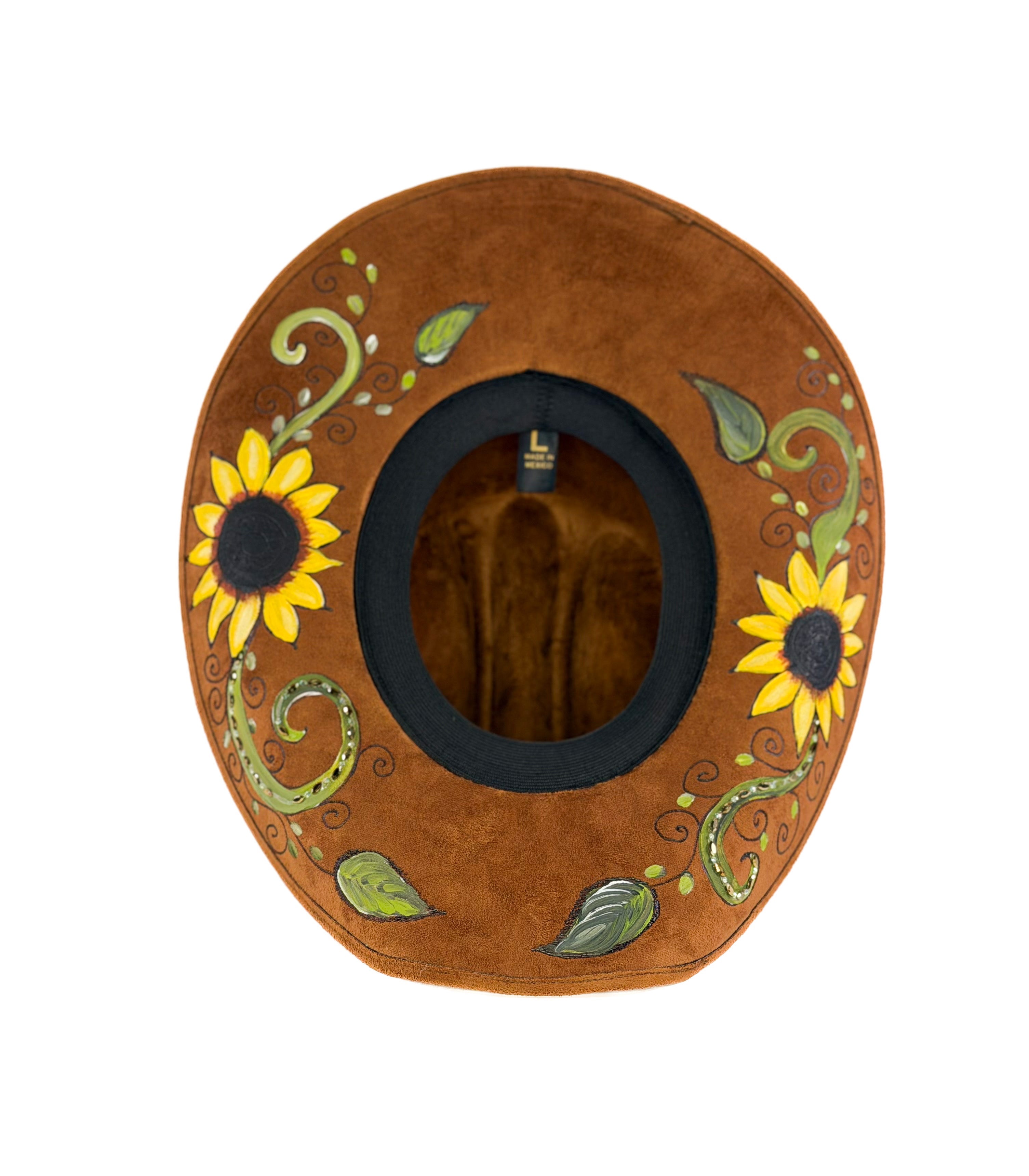 Clive Sunflower Hat — detail shot of Cuadra Piedreros cap