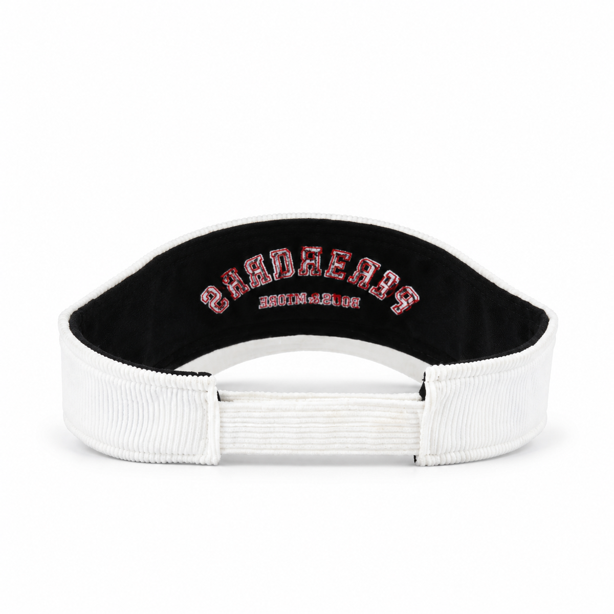 R&B WHITE VISOR LOGO HAT