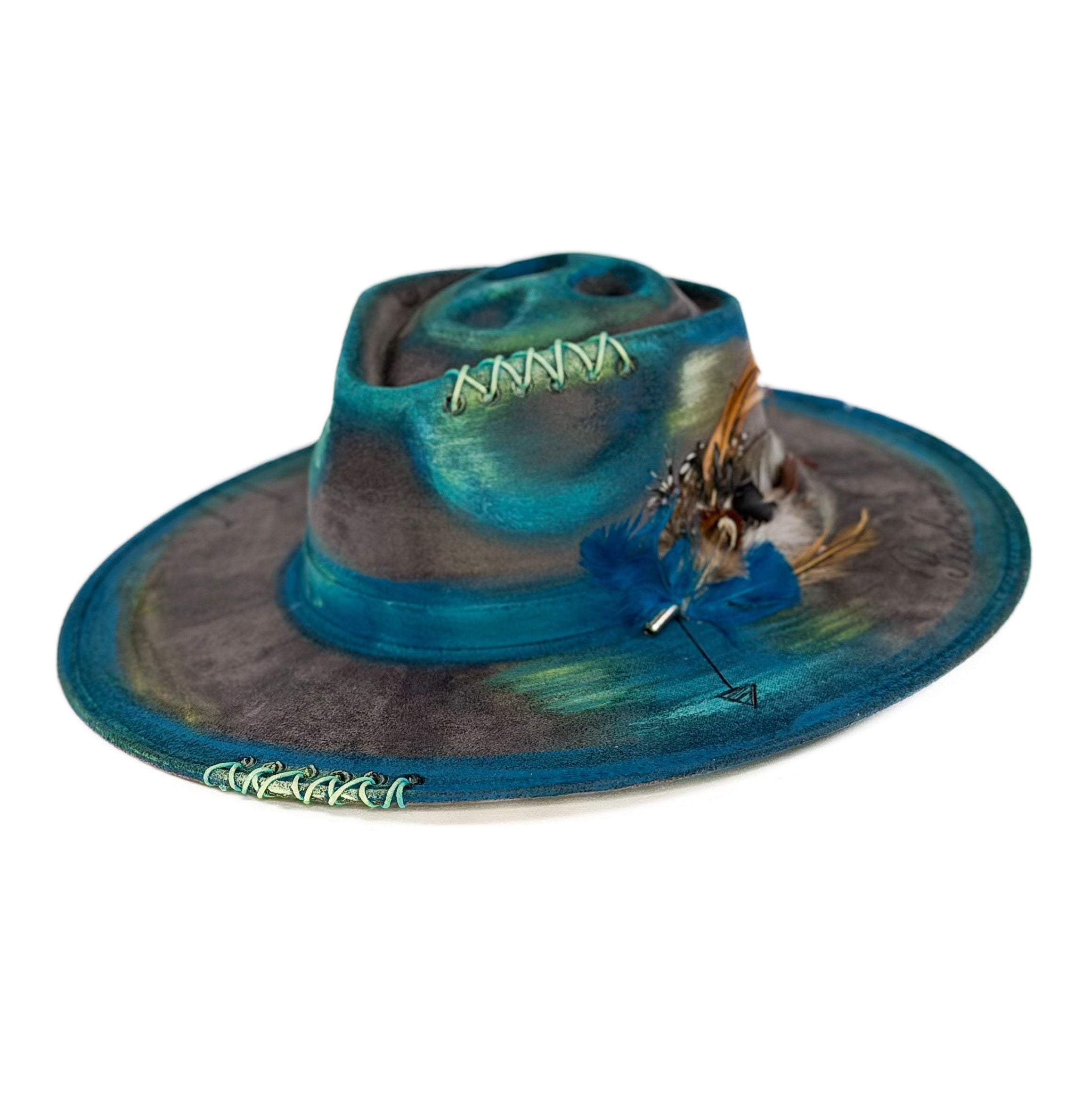 Dacota Dusty Hat — side view of Cuadra Piedreros cap