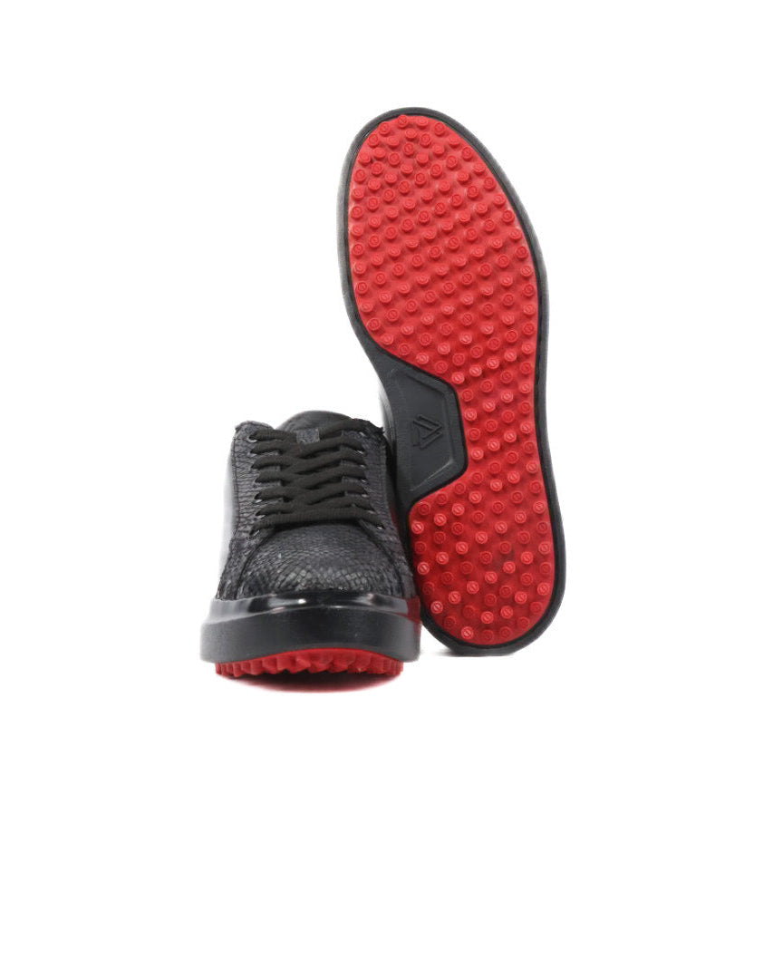 Mens Python Leather Sneakers