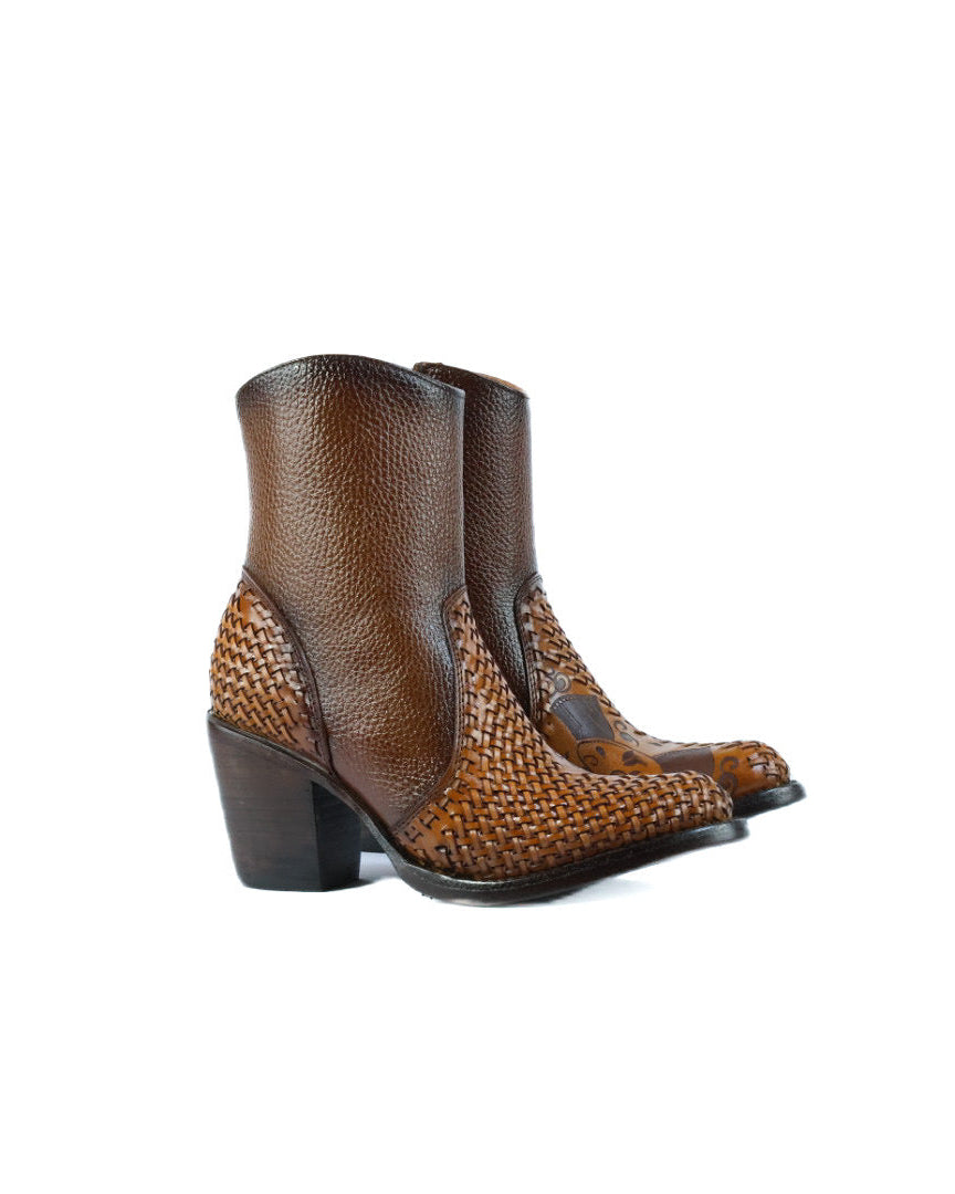 Priscila Short Leather Boot