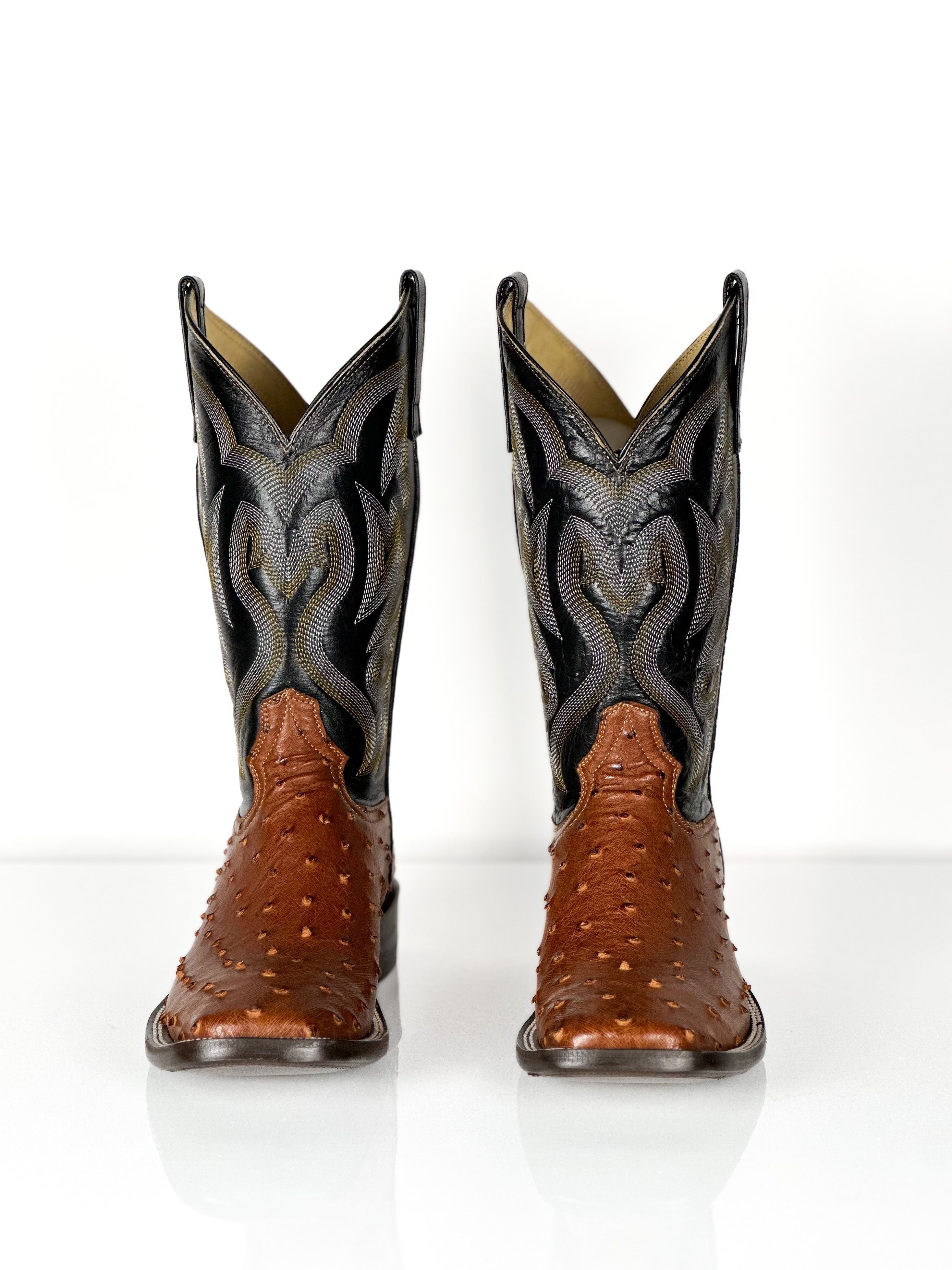 Men's Ostrich- Red Rum — side view
