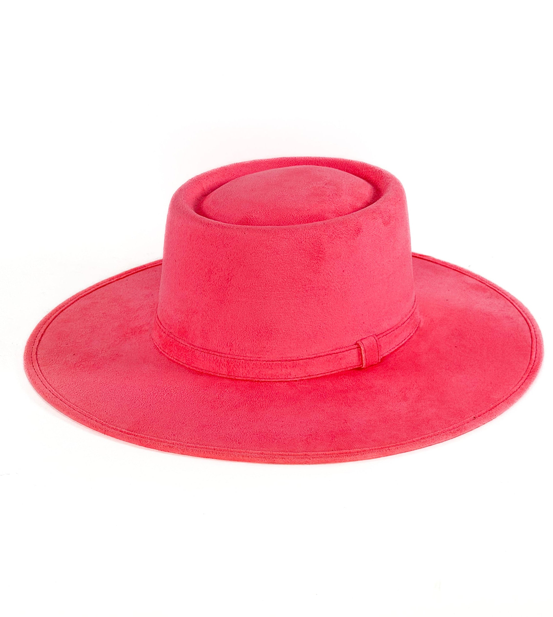 Neón Pink Hat — side view of Cuadra Piedreros cap