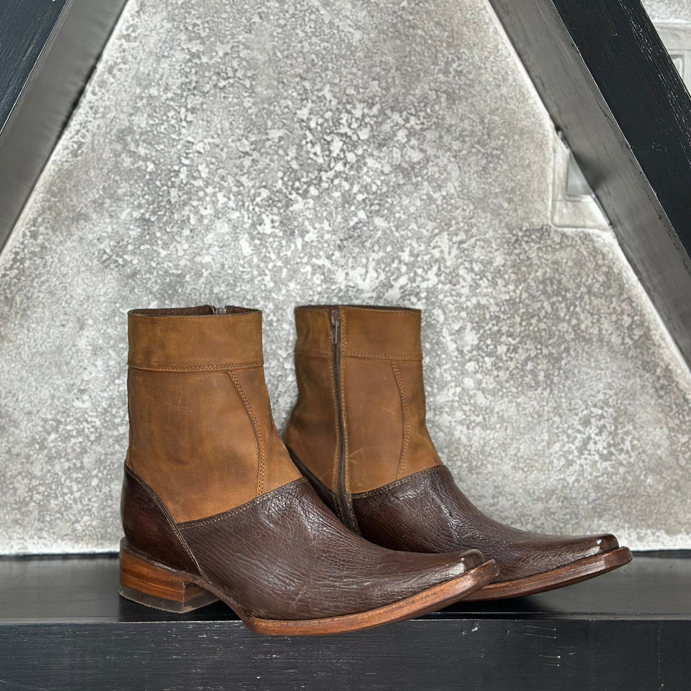 Sierra Chestnut Boots — handmade western boots by Cuadra Piedreros