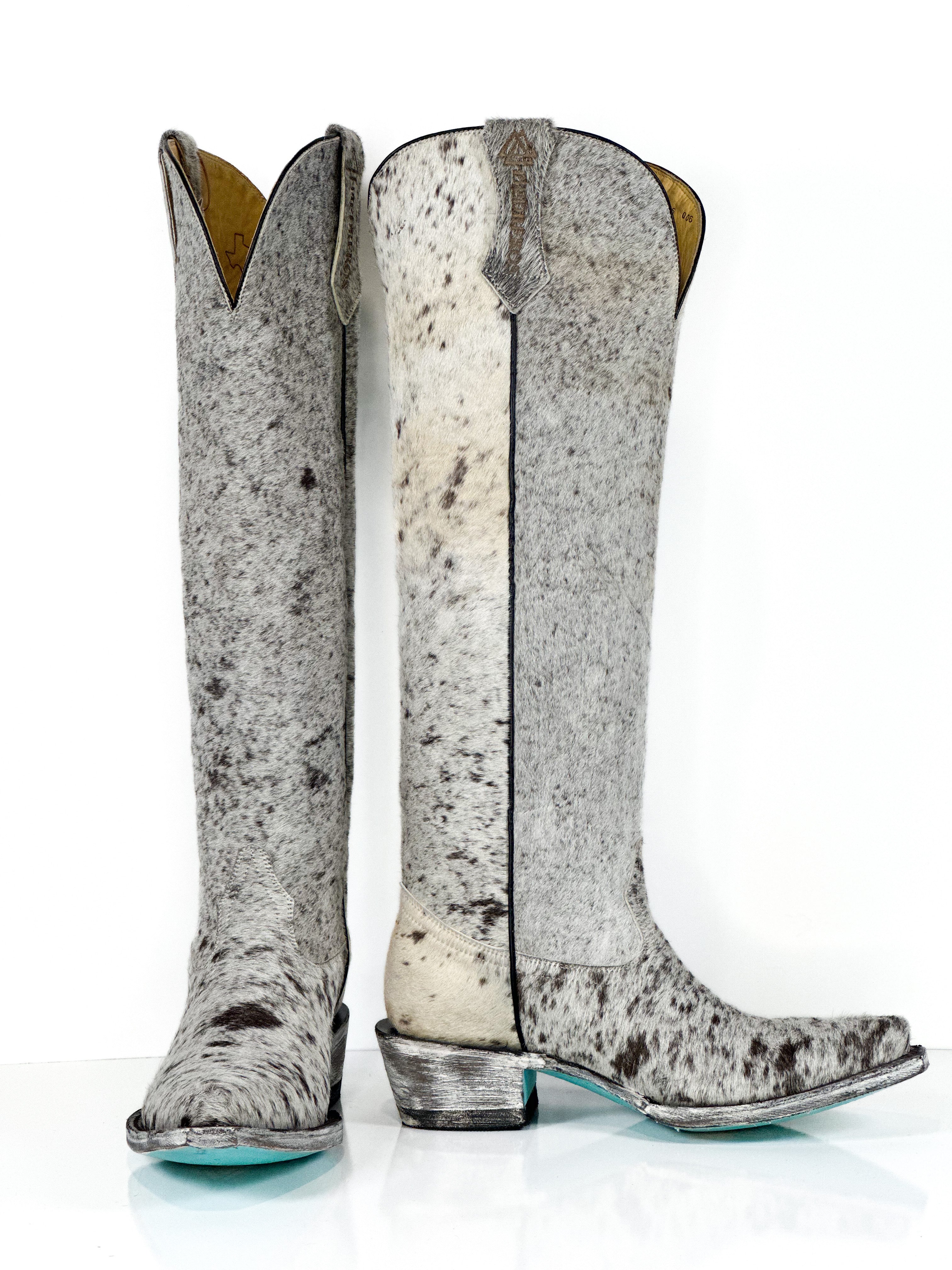 Azeri Cowhide Boot — side view of handmade western boots