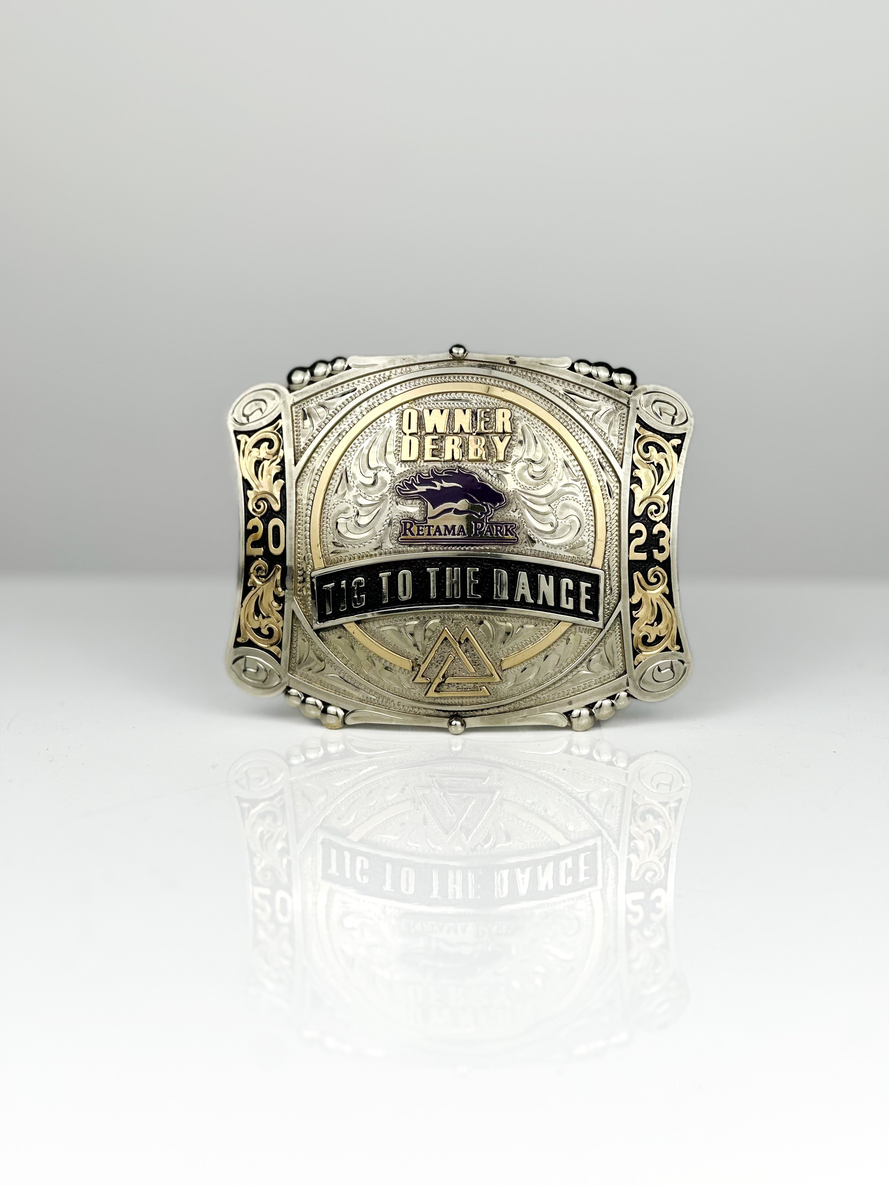 DERBY BUCKLE — Cuadra Piedreros western belt buckle