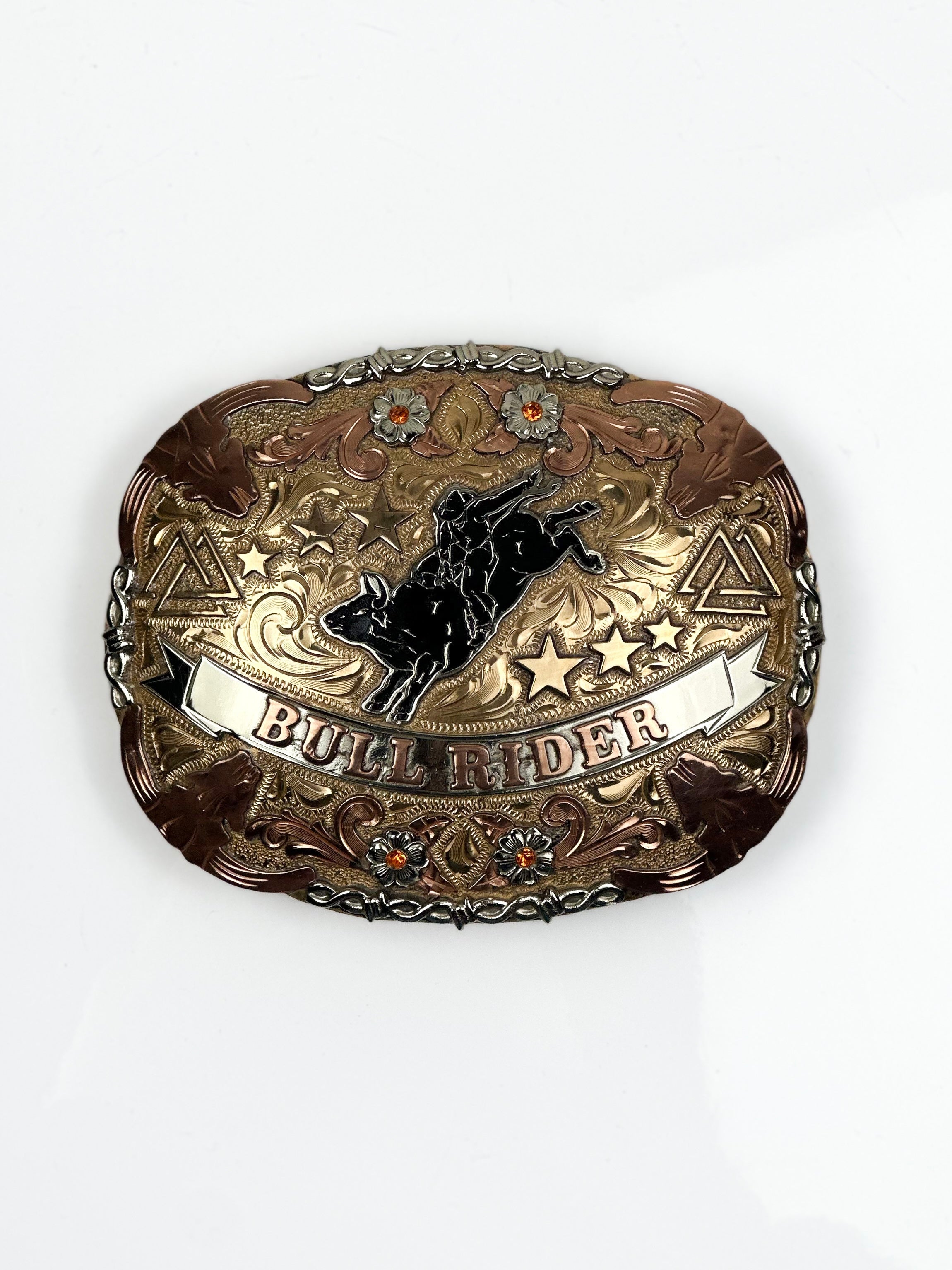 BULL RIDER BUCKLE — side view