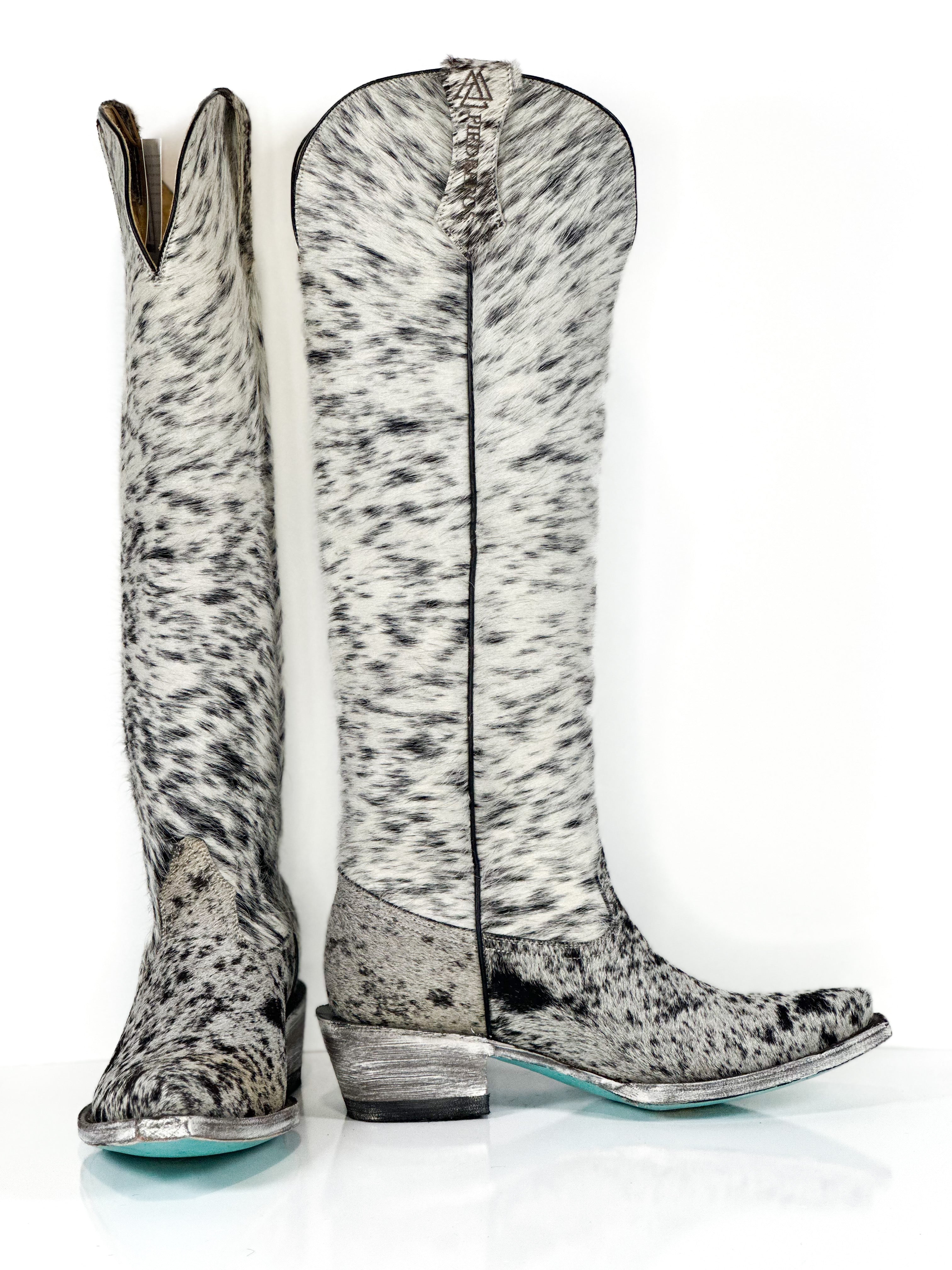 Azeri Cowhide Boot — top view of handmade western boots