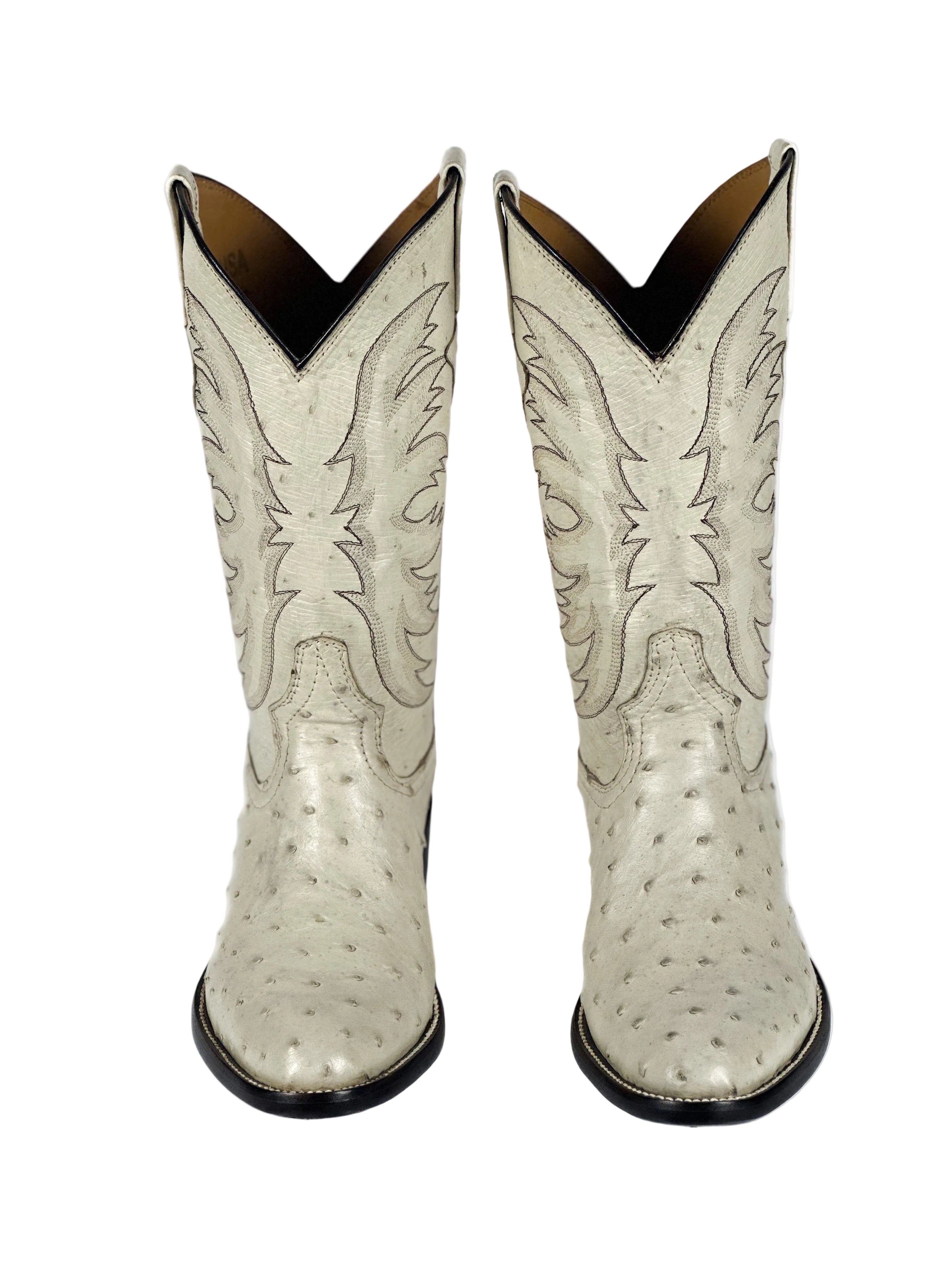 Off-White Ostrich Boots