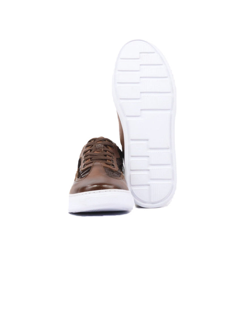 Mens Python Leather Sneakers