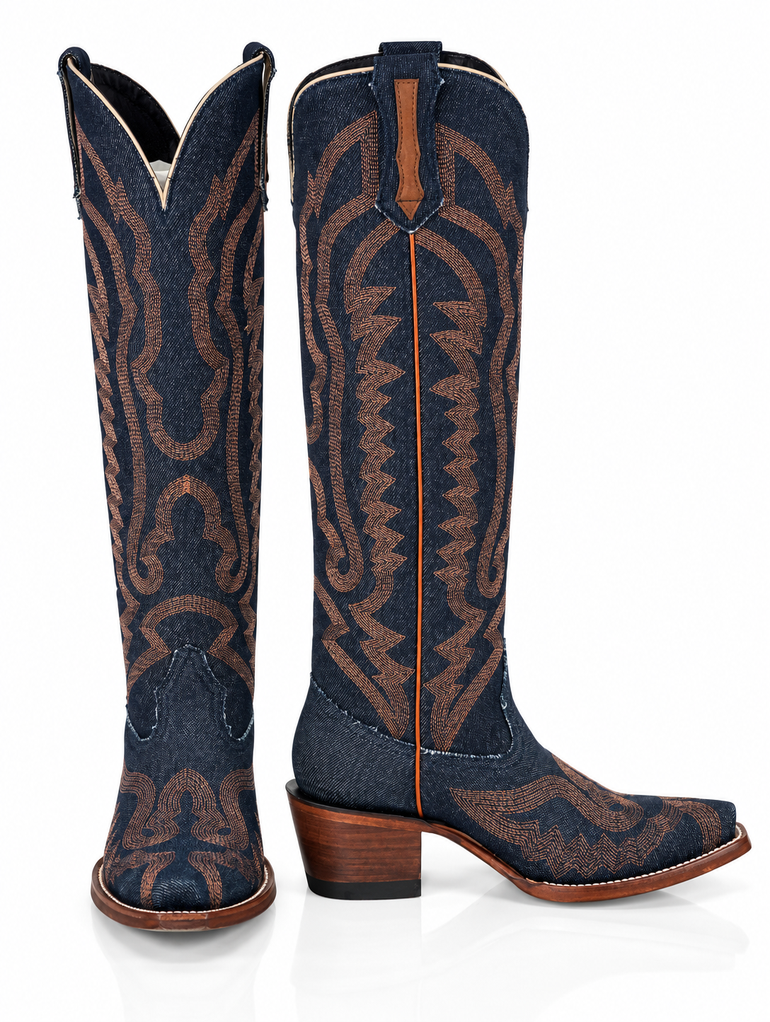 The Mariana — Leather Round Toe Women's Cowboy Boot, side view
