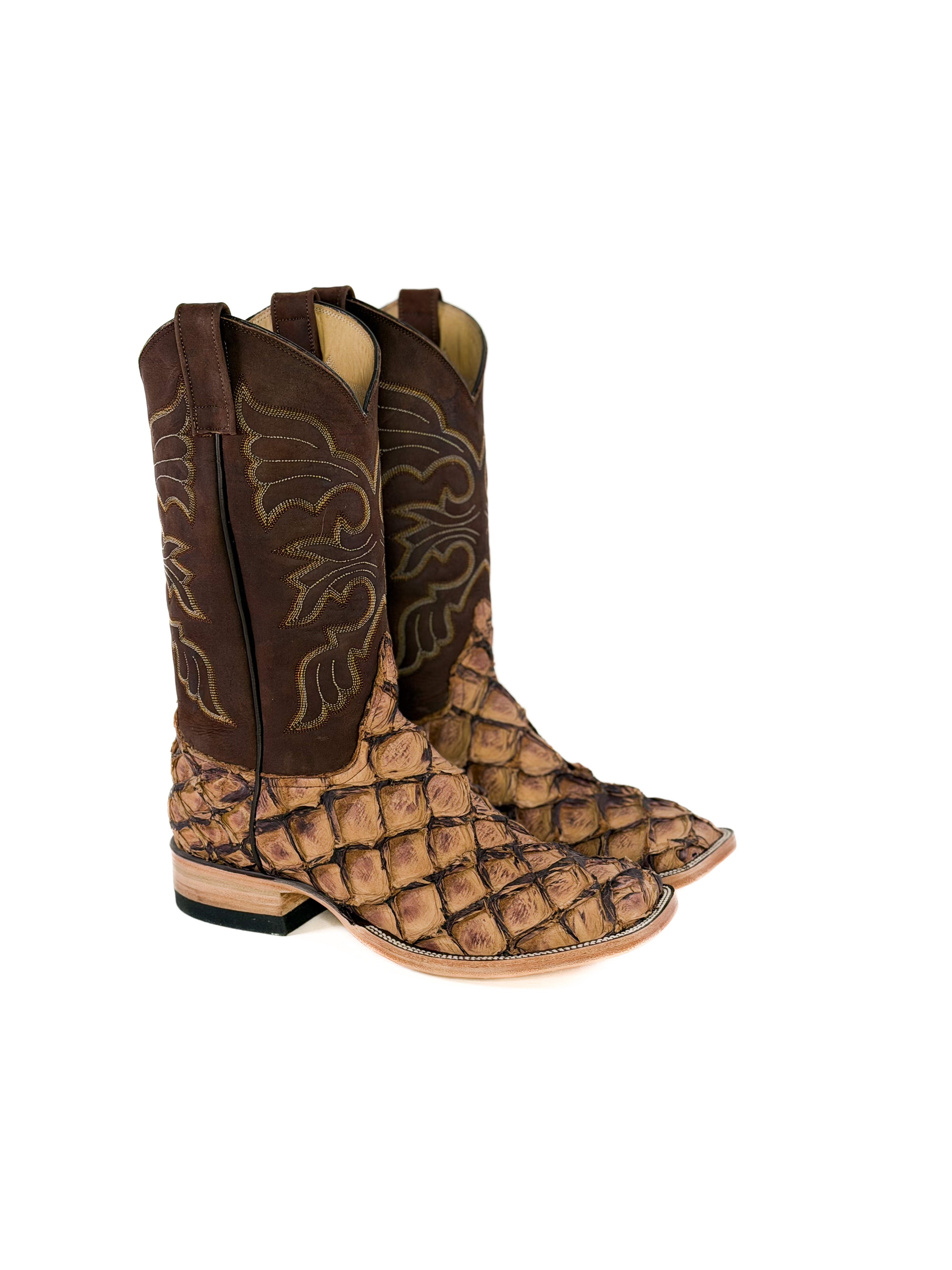 Pirarucu Fish-Terra Boots — handmade pirarucu boots by Cuadra Piedreros