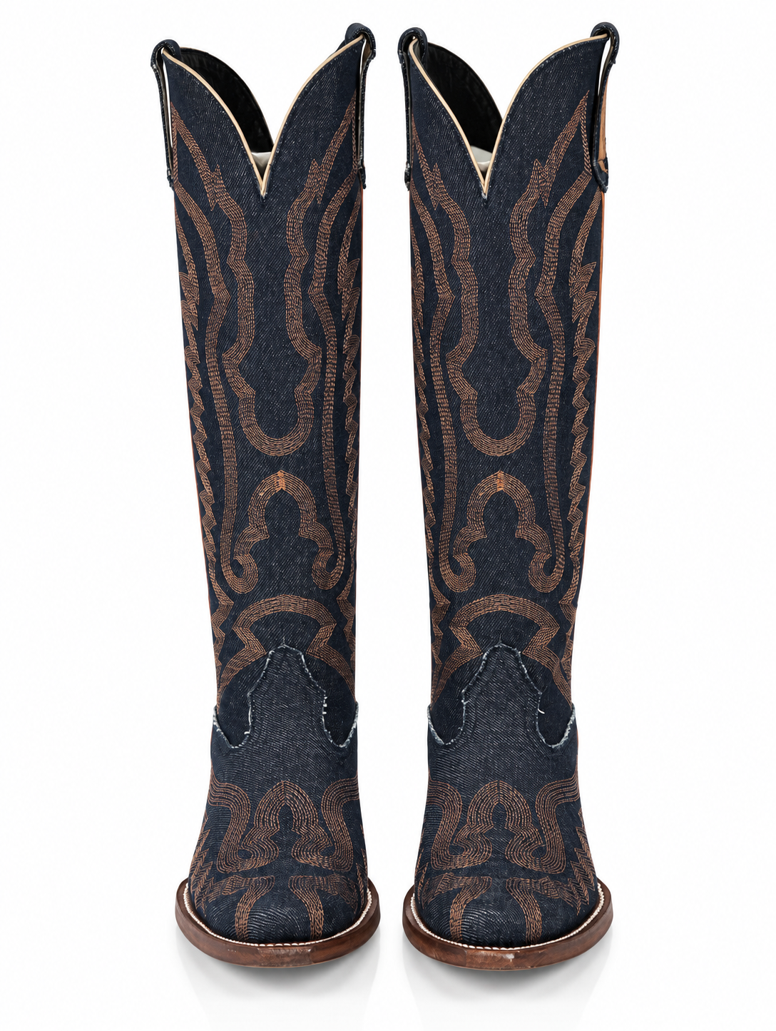 The Mariana — Leather Round Toe Women's Cowboy Boot, profile view