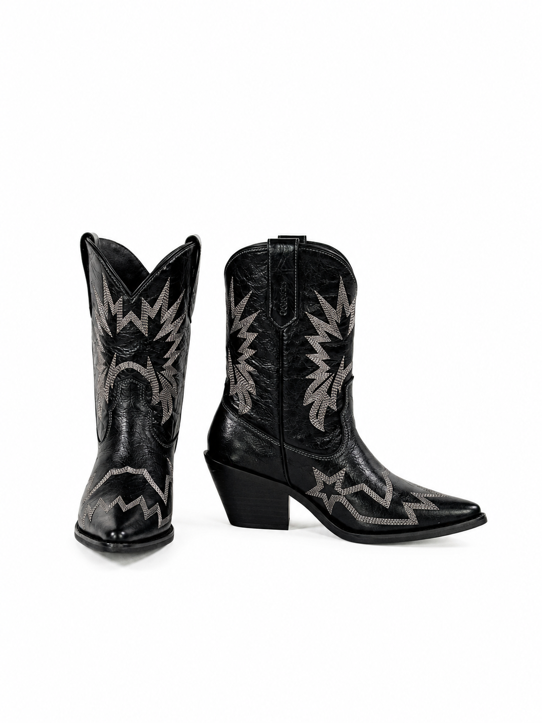 The Pilar — Leather Women's Cowboy Boot, detail view