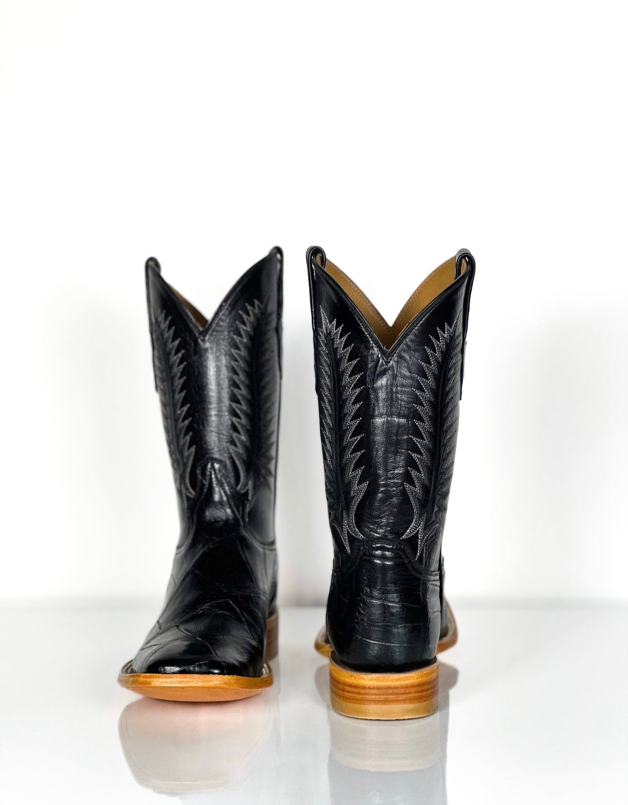 American Alligator-Black Natural Sole — angled view