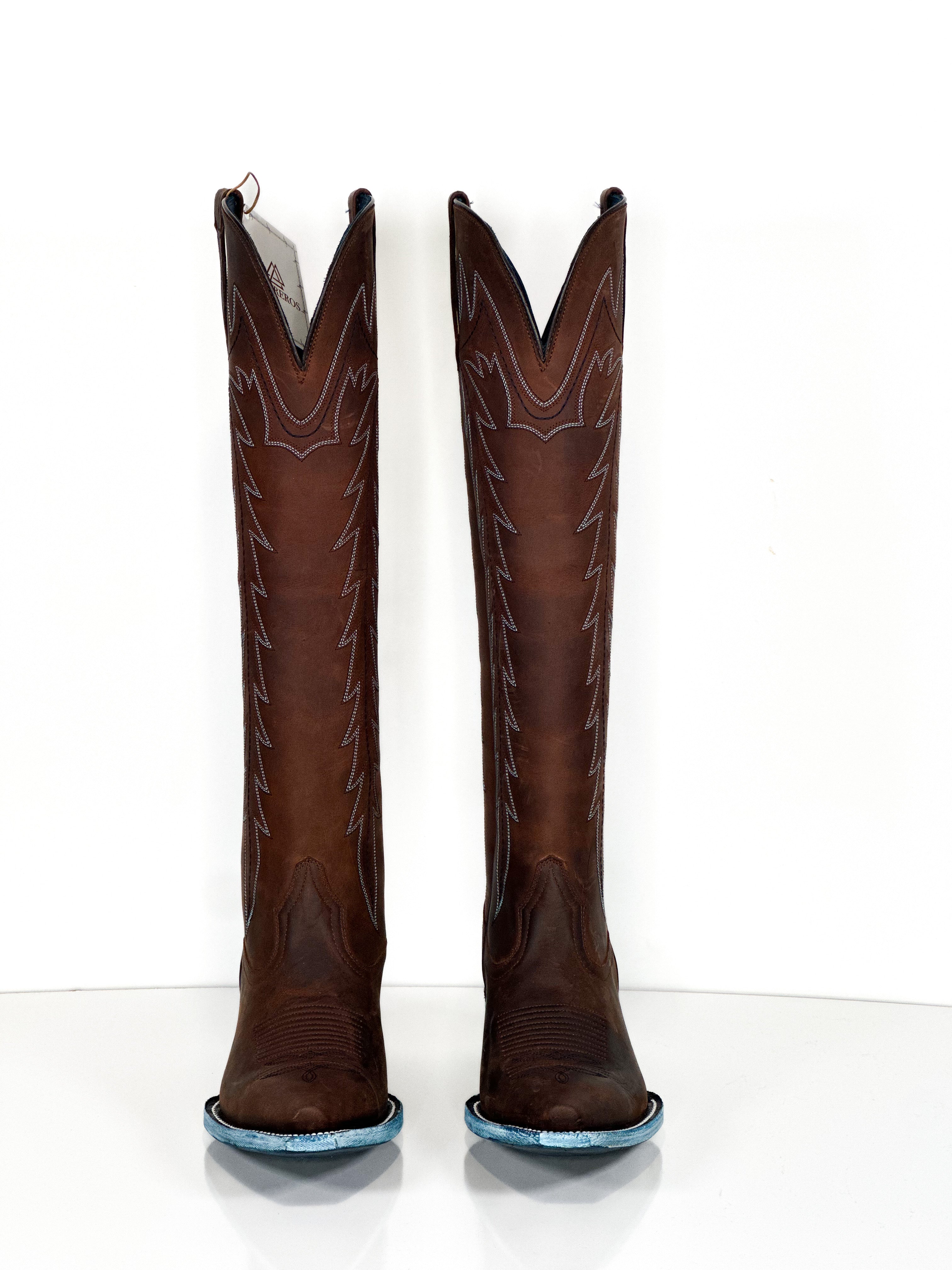 Wendy Boots 7.5 — inside view of handmade western boots