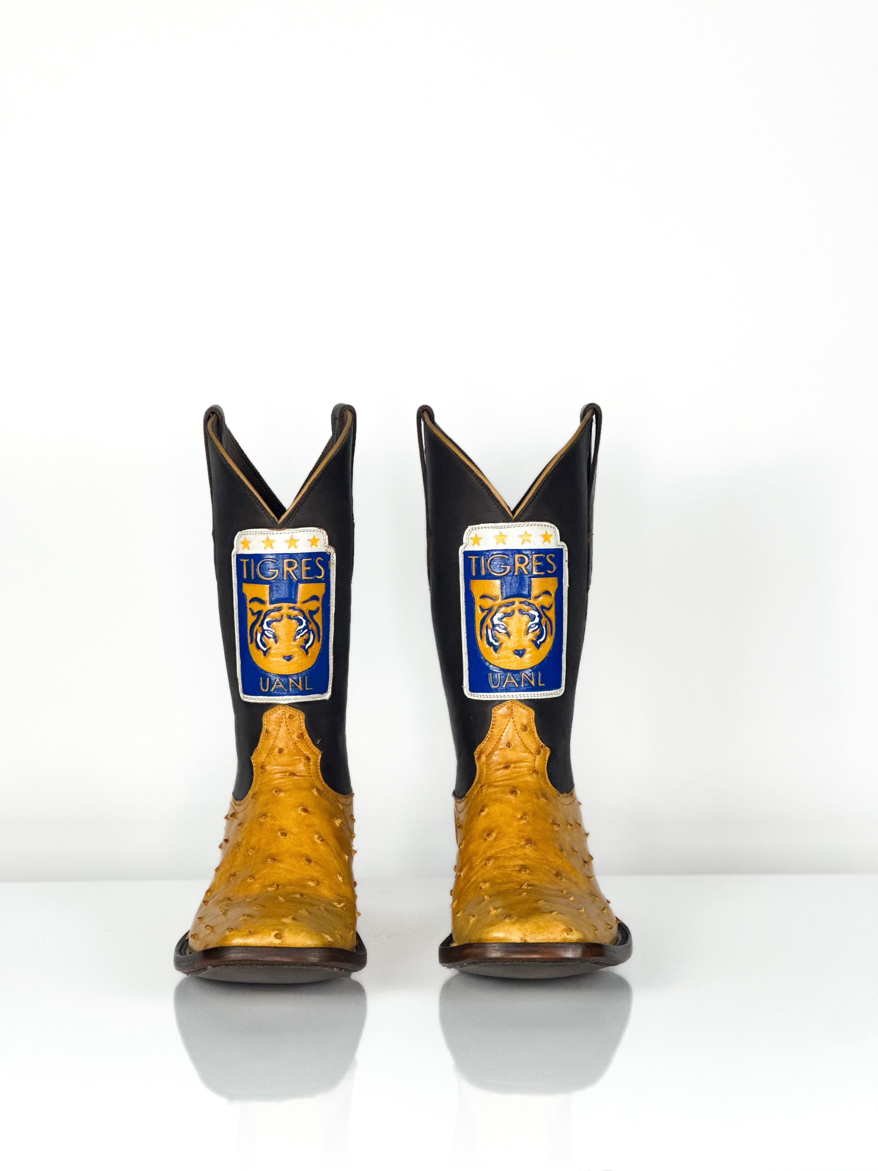 Team Boot — inside view of handmade western boots