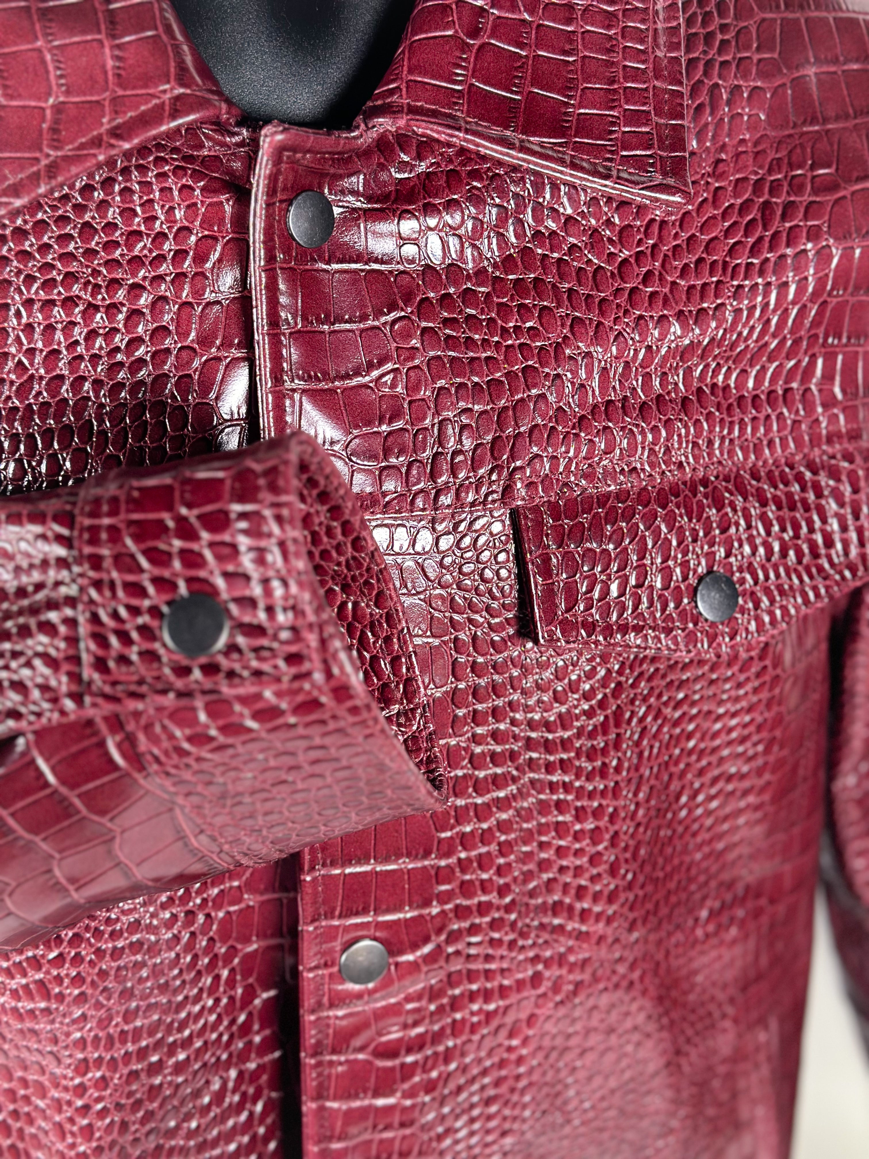 Alligator-Jacket — detail shot
