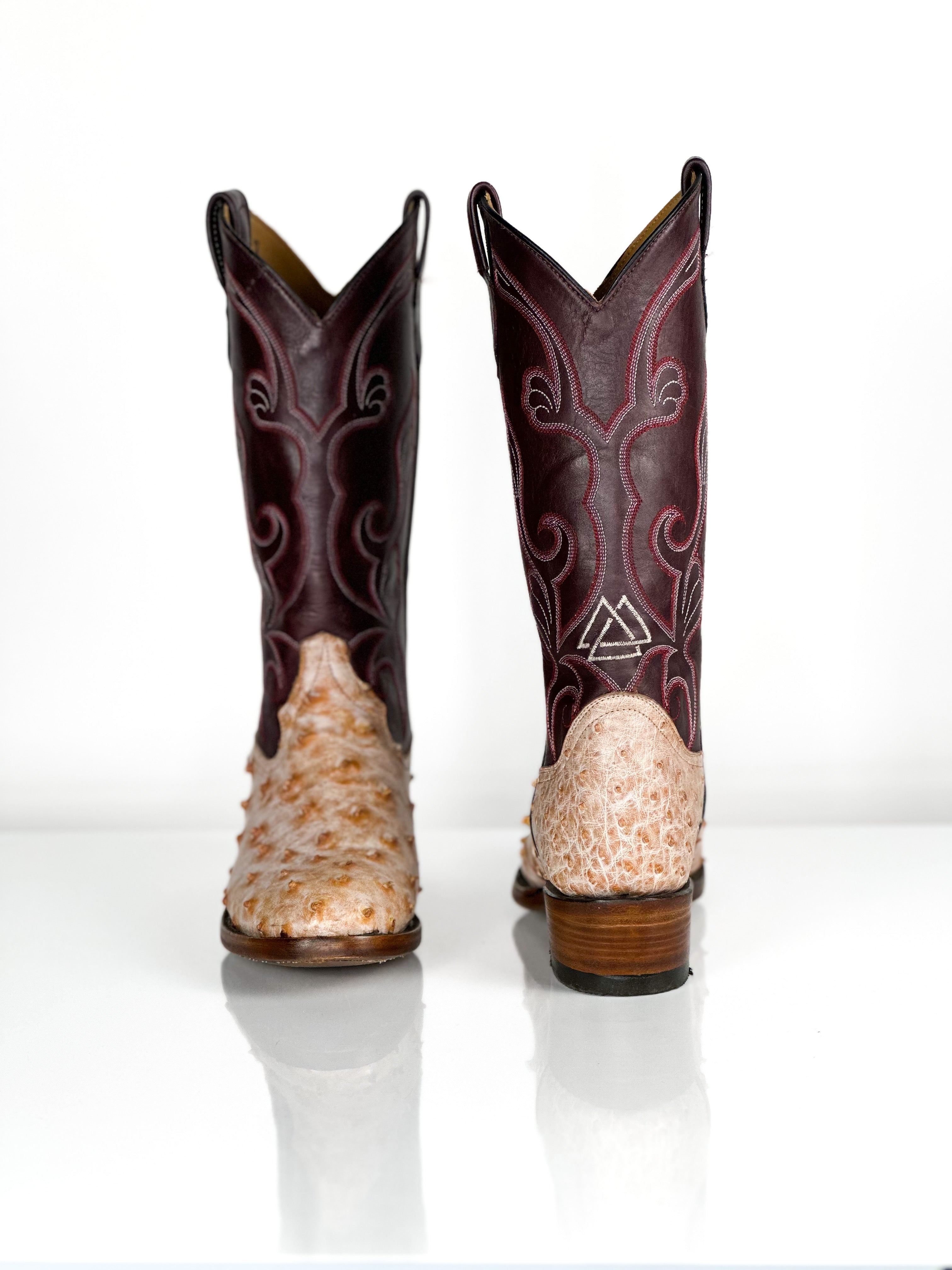 Ostrich-Flying Fire Cowgirl — angled view
