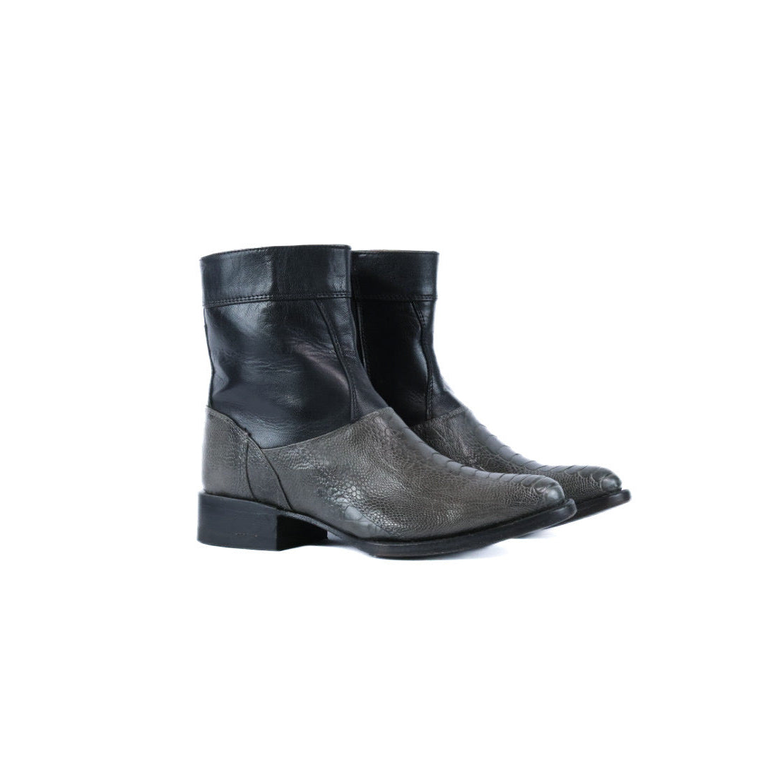 Gray Exotic Boots