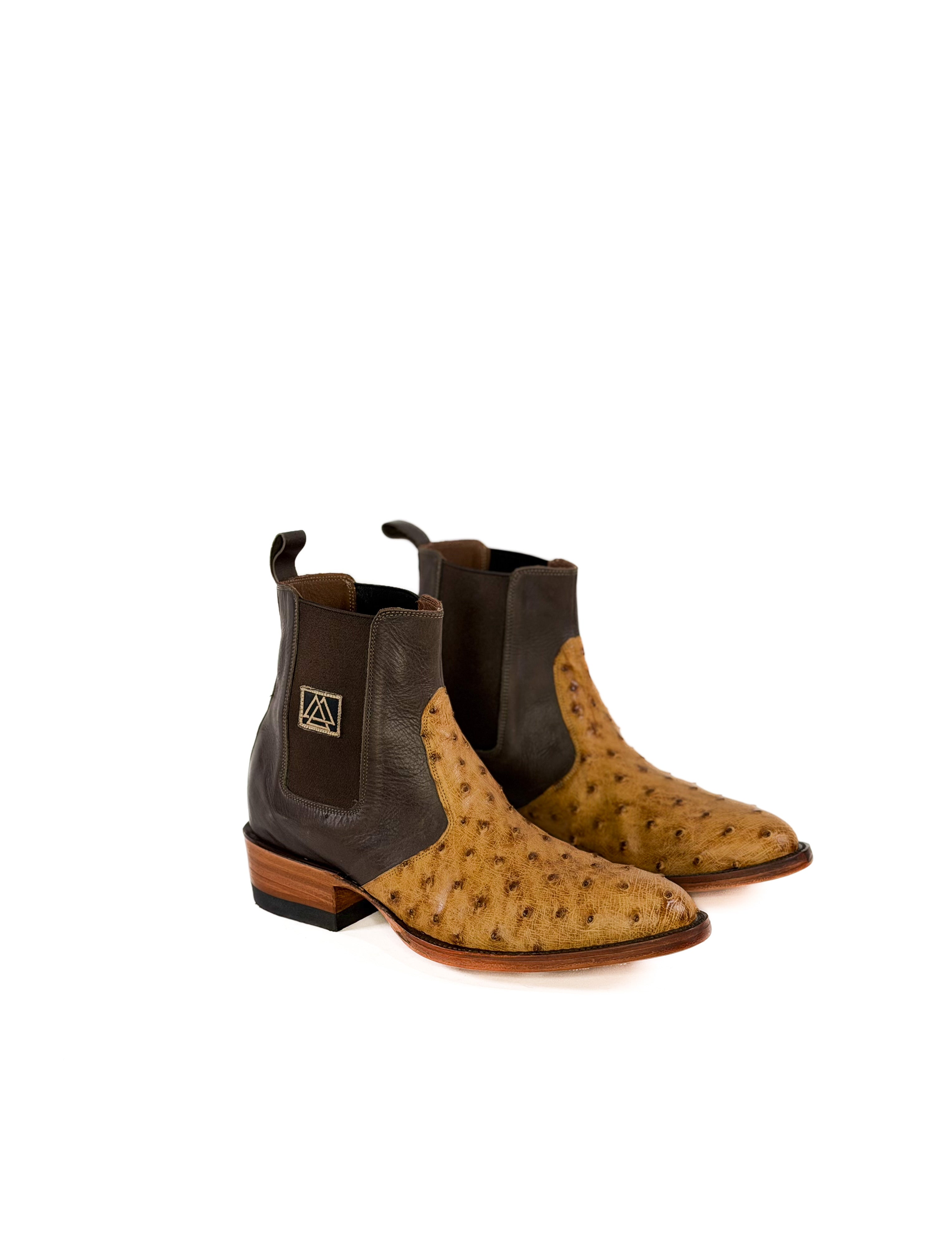 Men’s Scotch Ankle Boot — angled view of handmade western boots