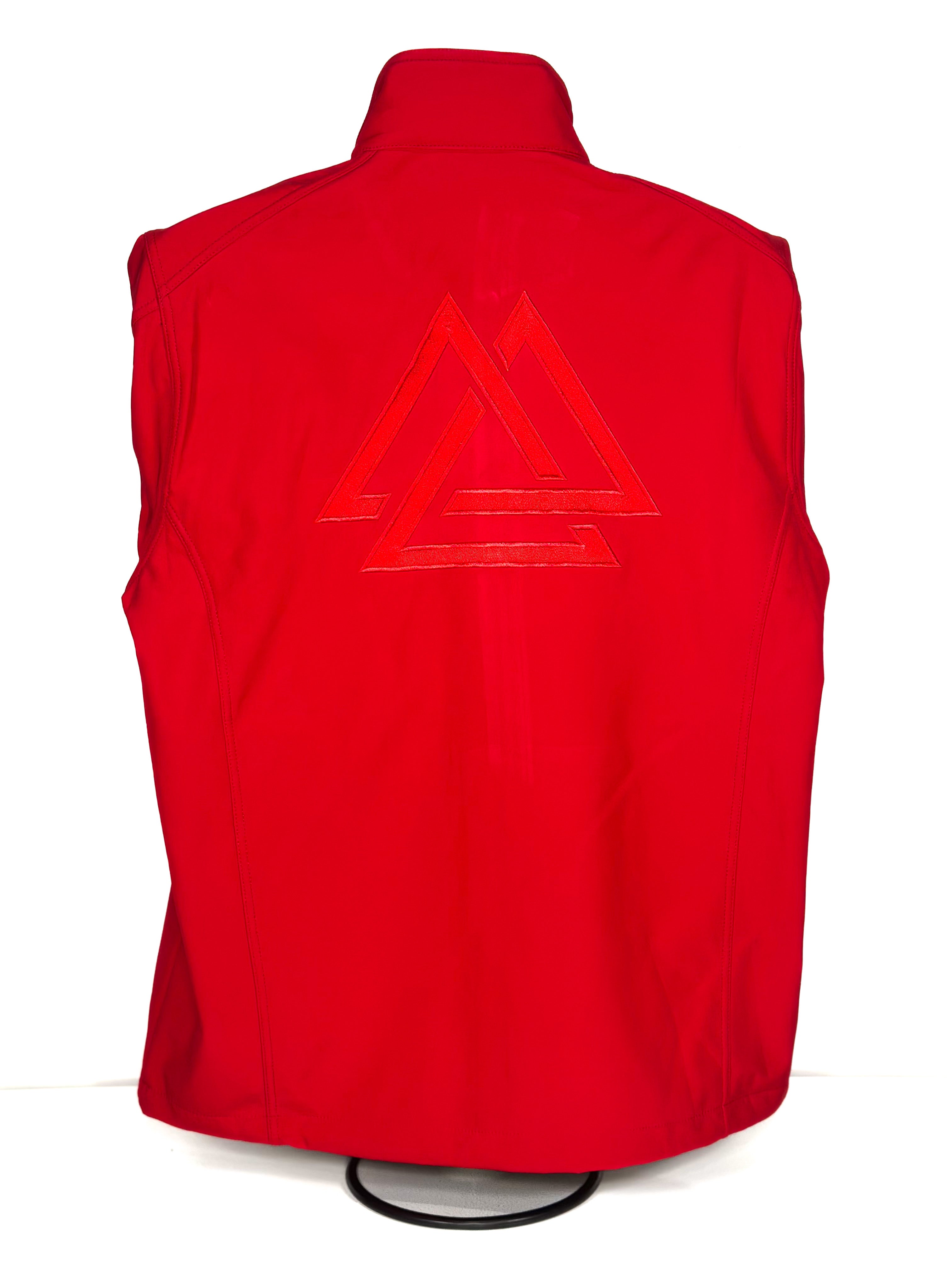 Embroidered Logo Jacket — leather detail