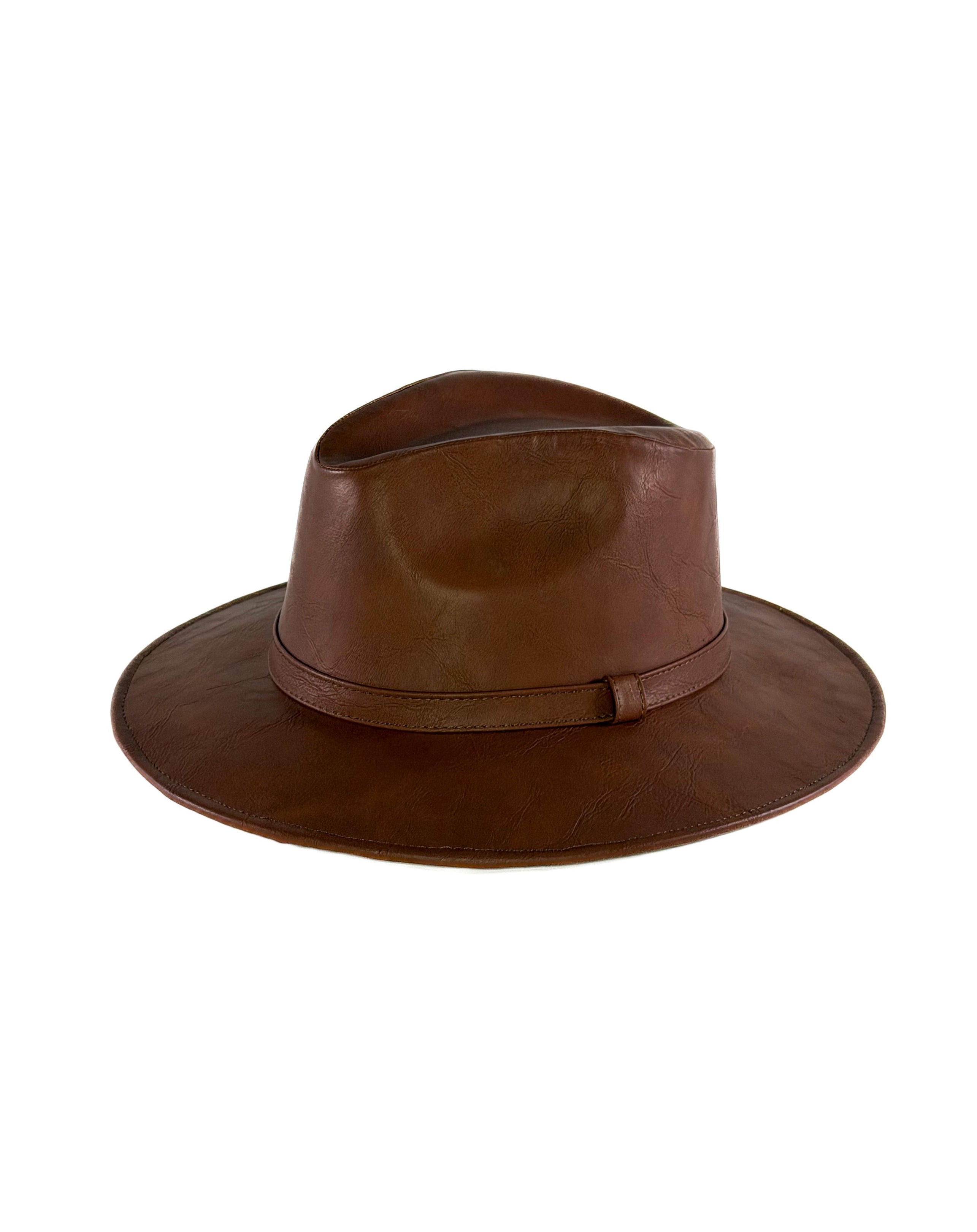 Oakley Brown Hat — side view of Cuadra Piedreros cap
