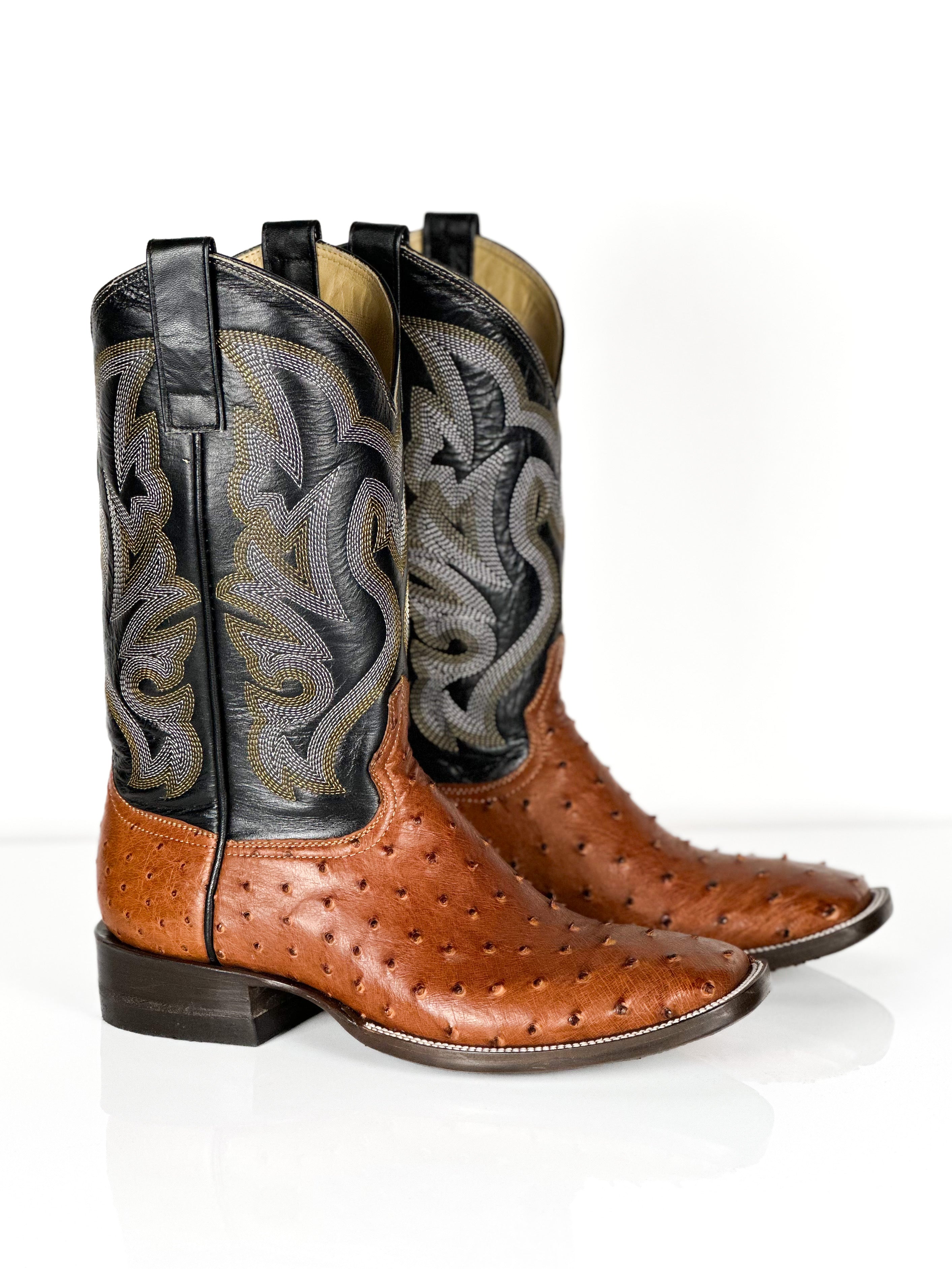 Men's Ostrich- Red Rum by Cuadra Piedreros