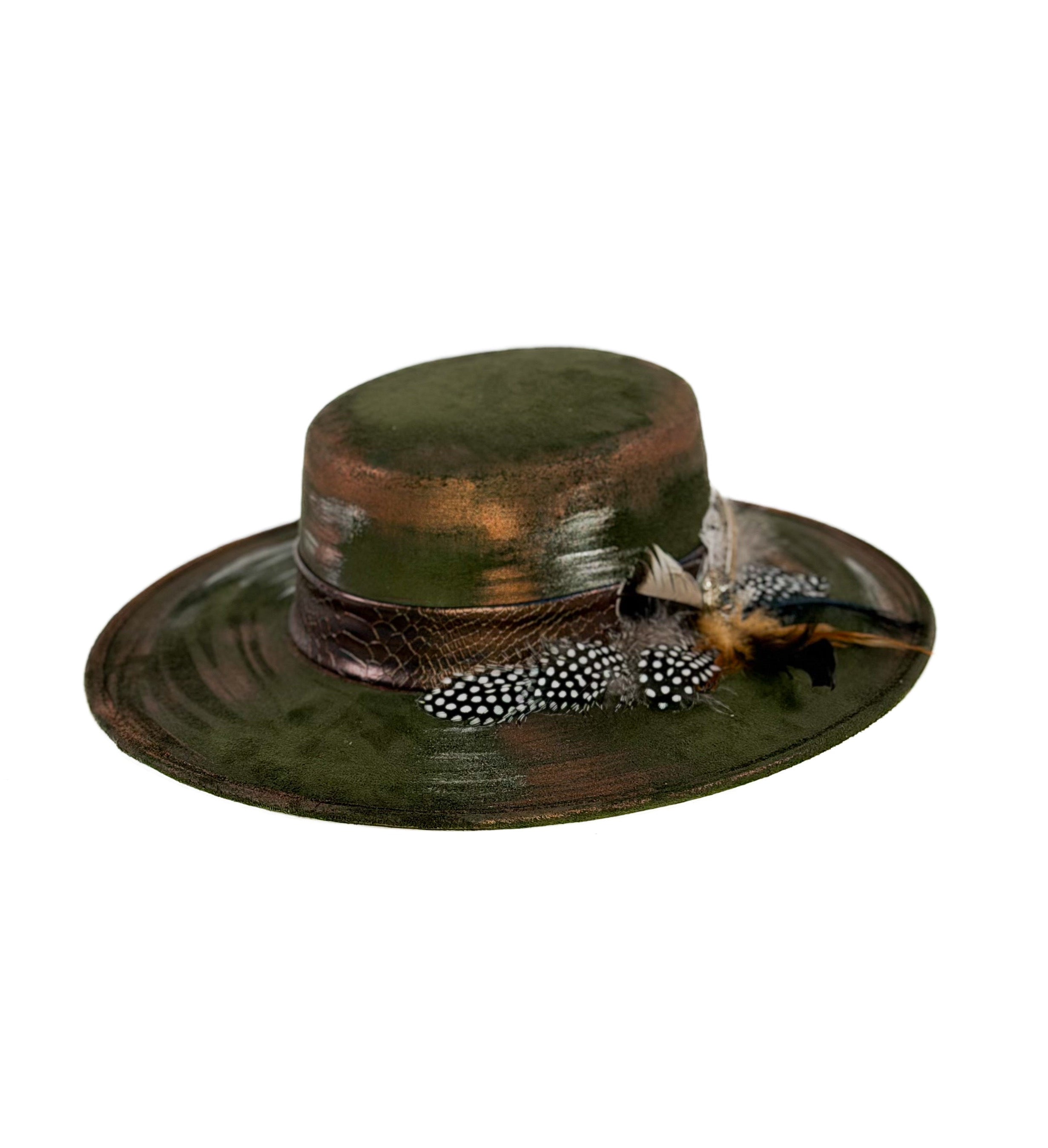 Cliff Musgo Hat — side view of Cuadra Piedreros cap