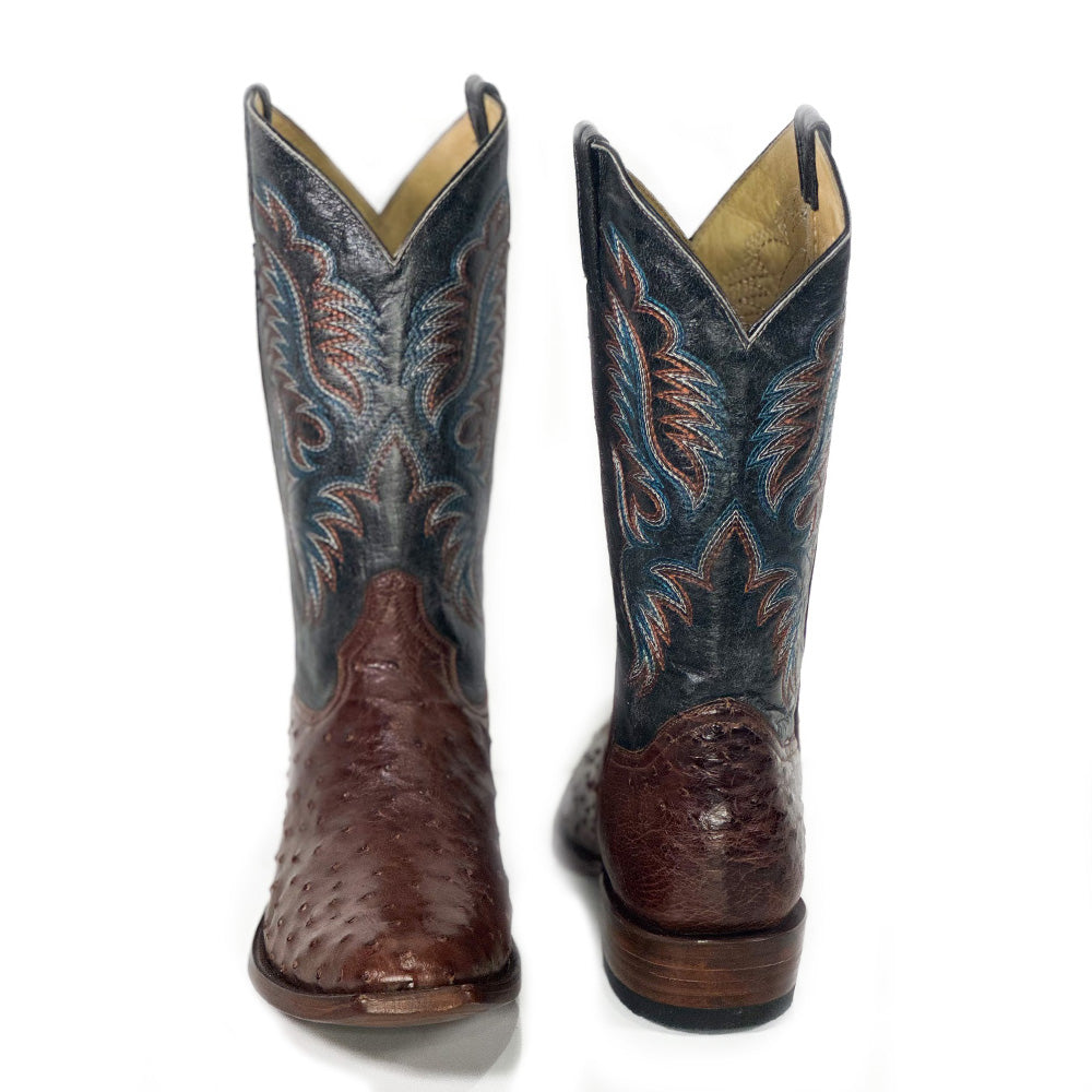 amaru ostrich boot rear details