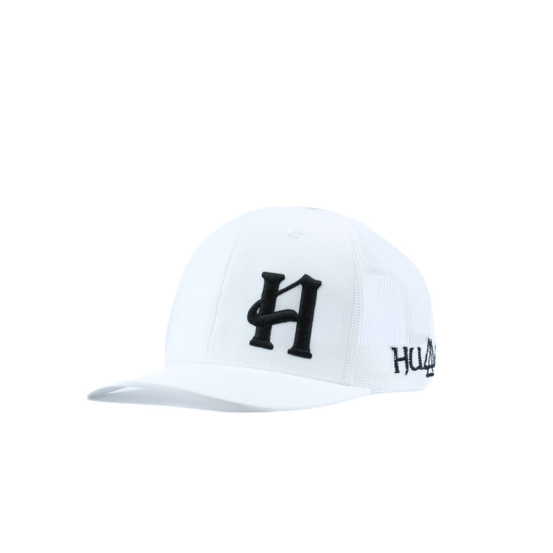 White cap with black humble logo