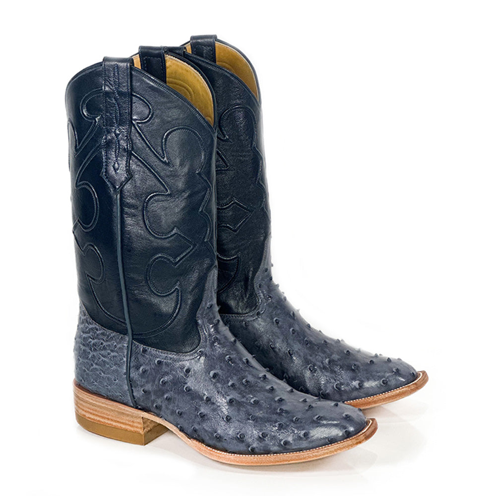 Blü Ostrich Boot — handmade ostrich boots by Cuadra Piedreros