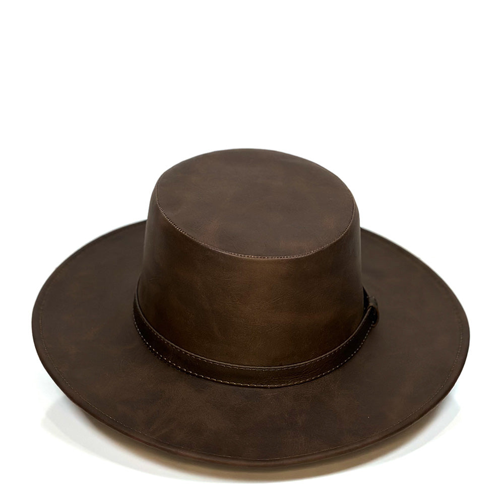 Butch Carob Hat — detail shot of Cuadra Piedreros cap