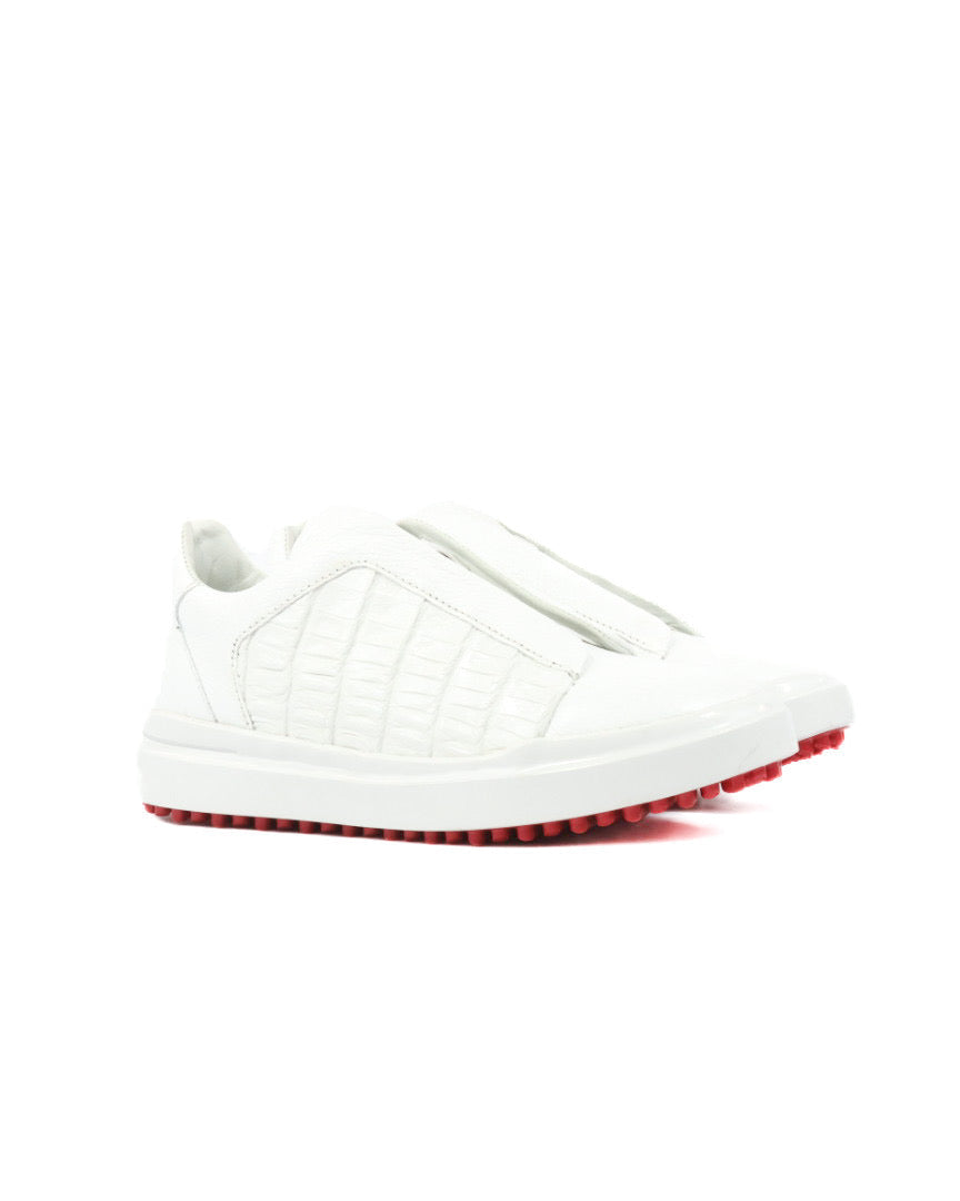 Mens Croc Leather Sneakers
