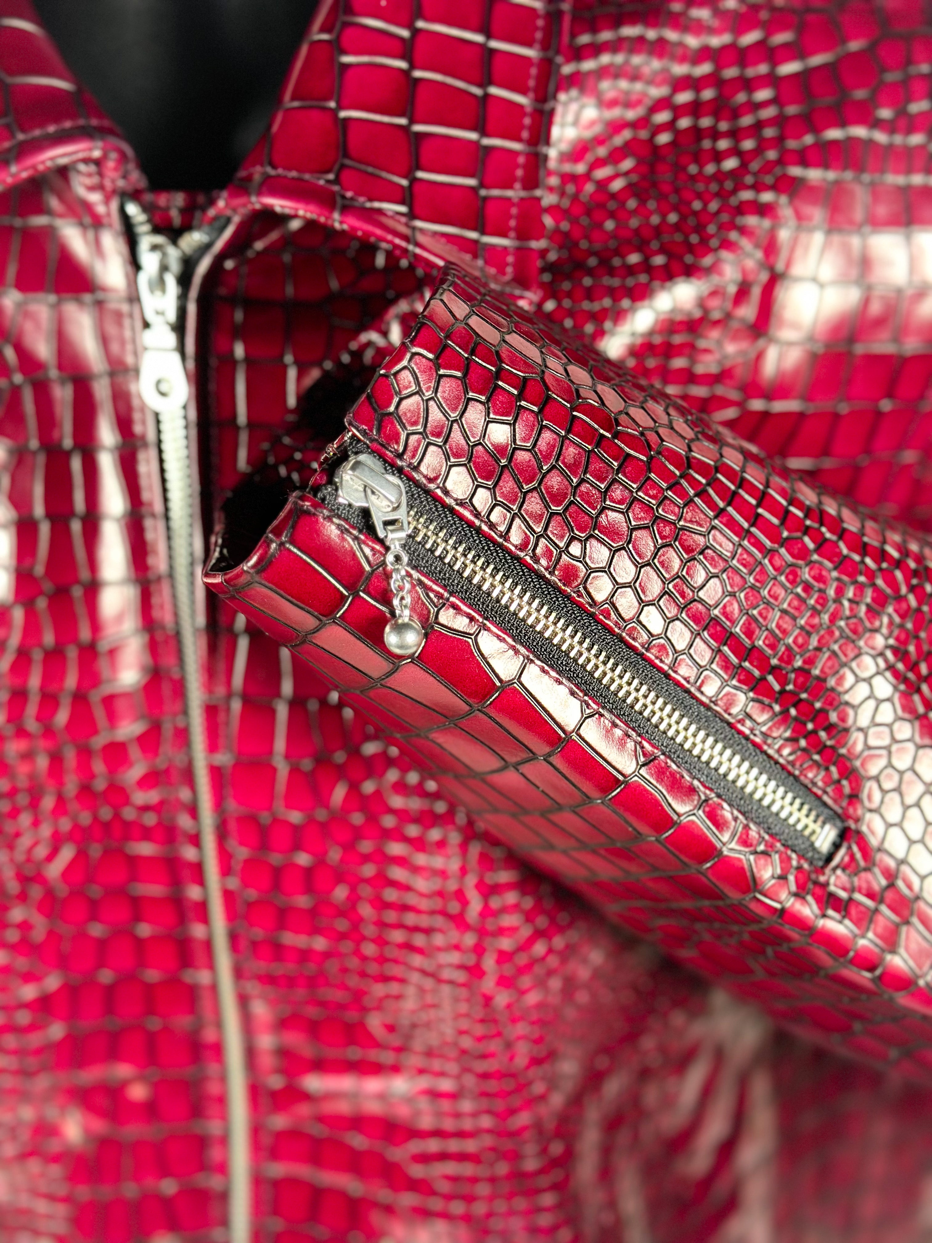 Alligator-Jacket — detail shot