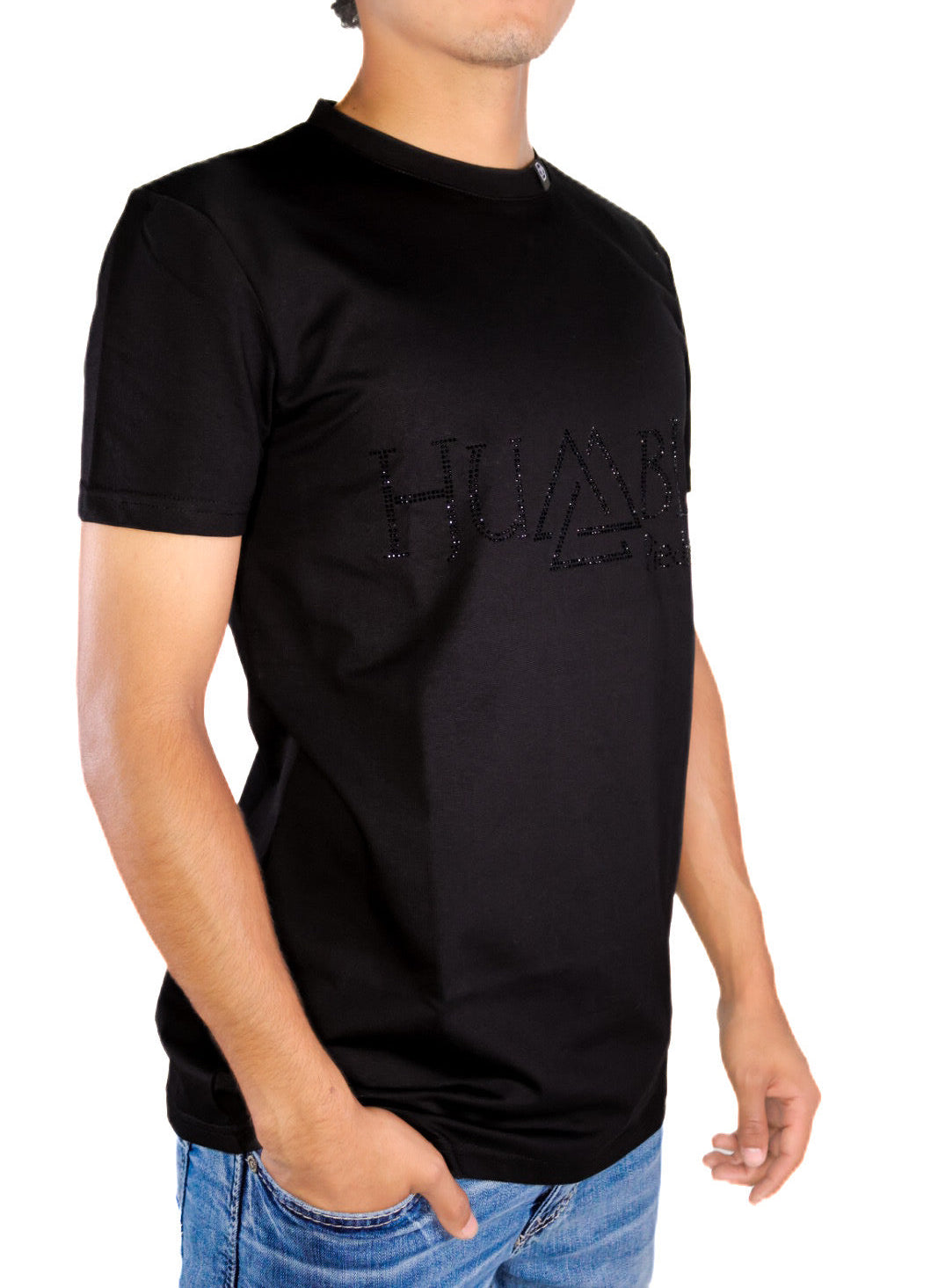 Humble Title Gray shirt — side view