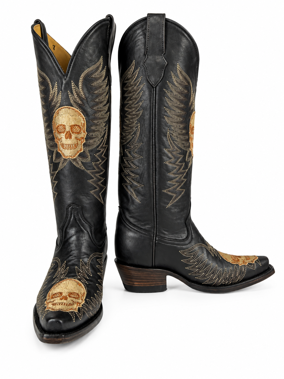 The Marcela — Leather Snip Toe Women's Cowboy Boot, side view