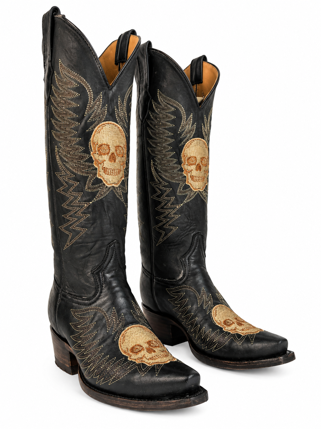The Marcela — Leather Snip Toe Women's Cowboy Boot, angled view