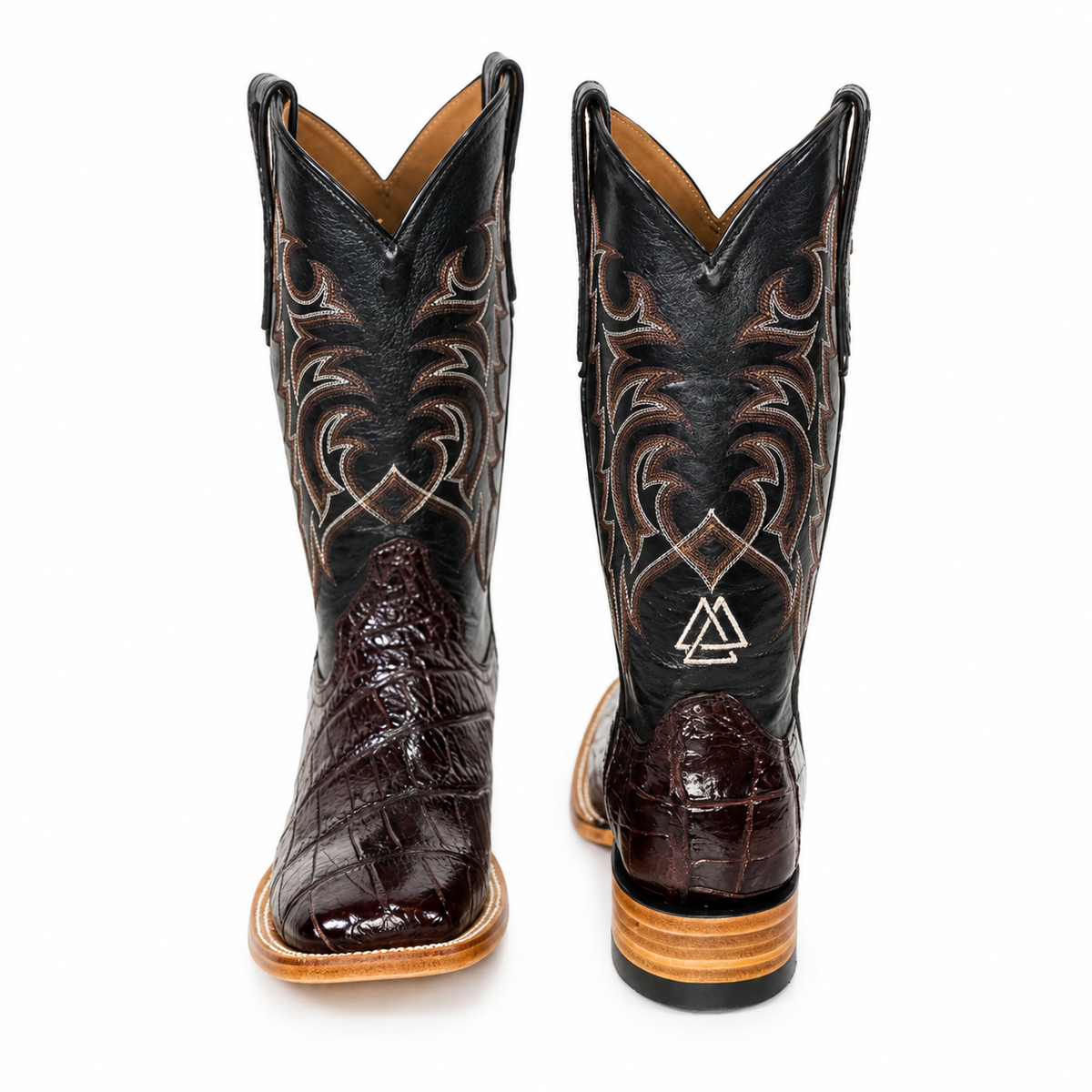 The Andice — Alligator Square Toe Men's Cowboy Boot, side view