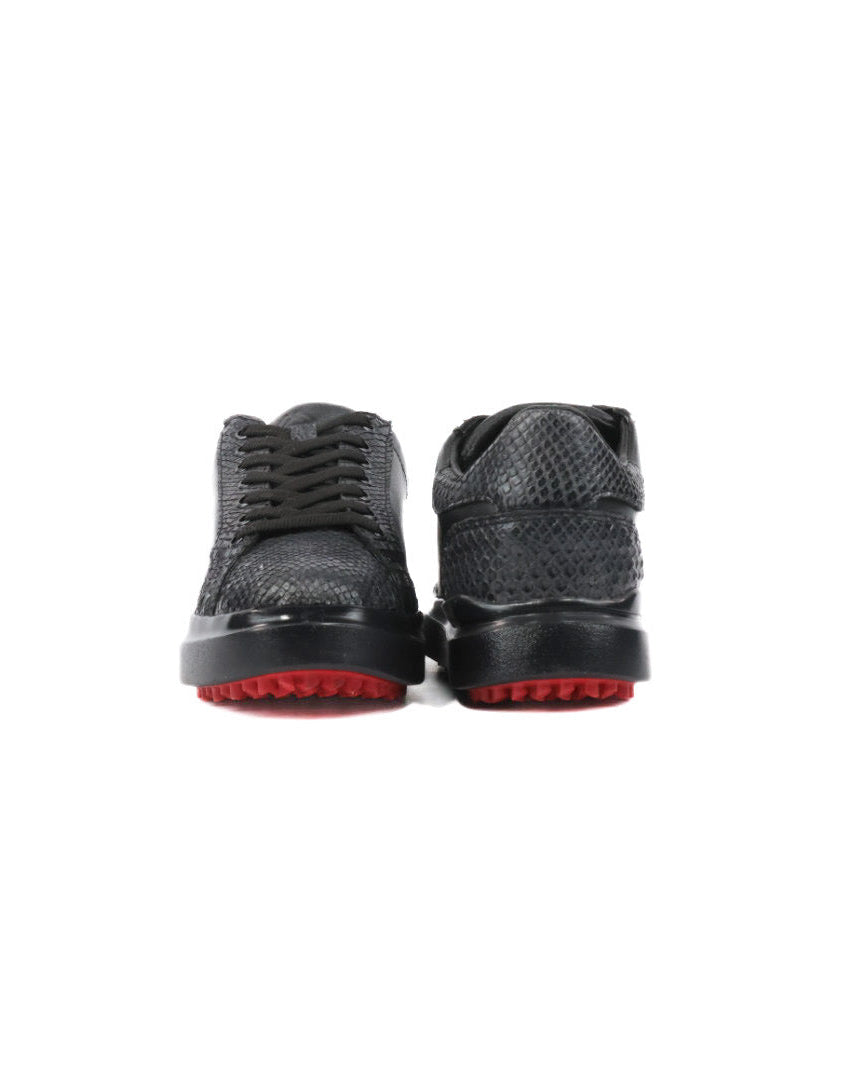 Mens Python Leather Sneakers