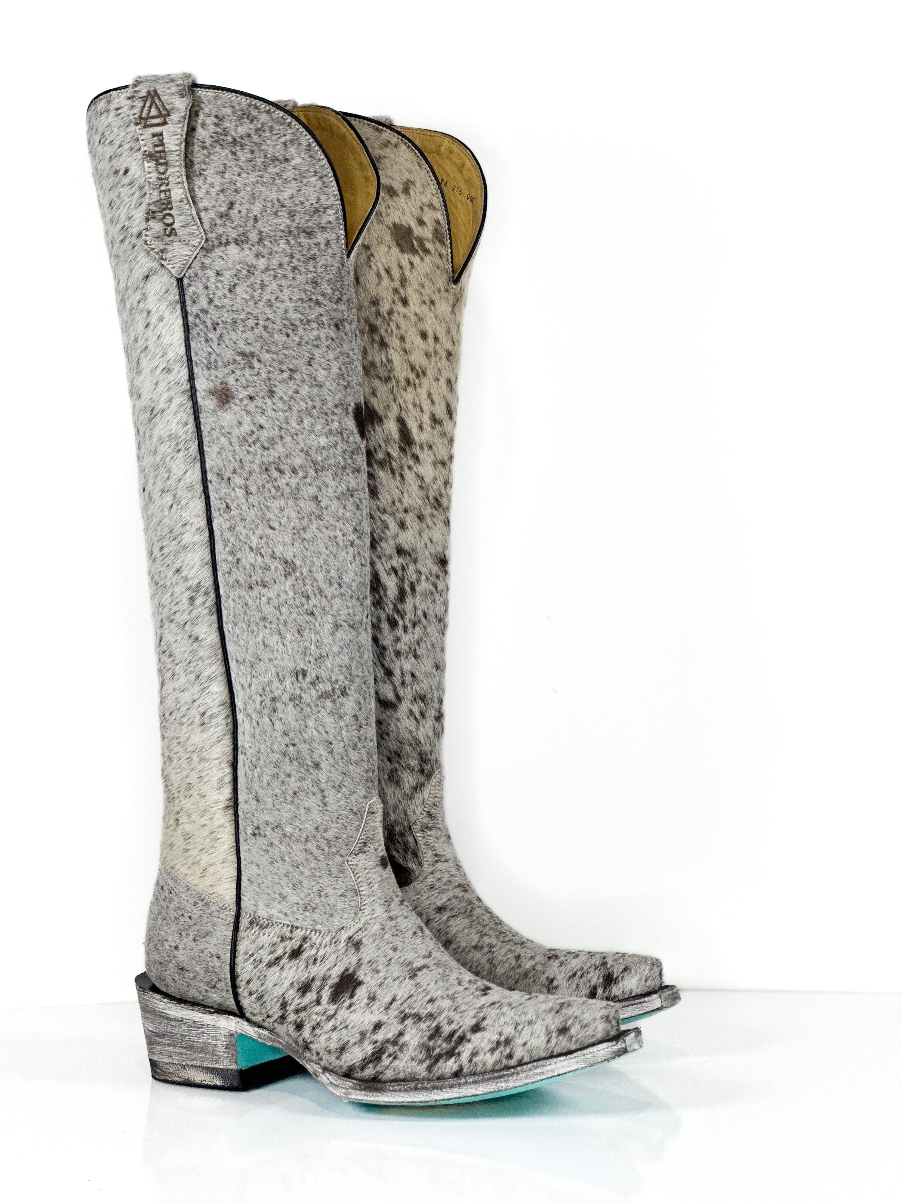 Azeri Cowhide Boot — top view of handmade western boots