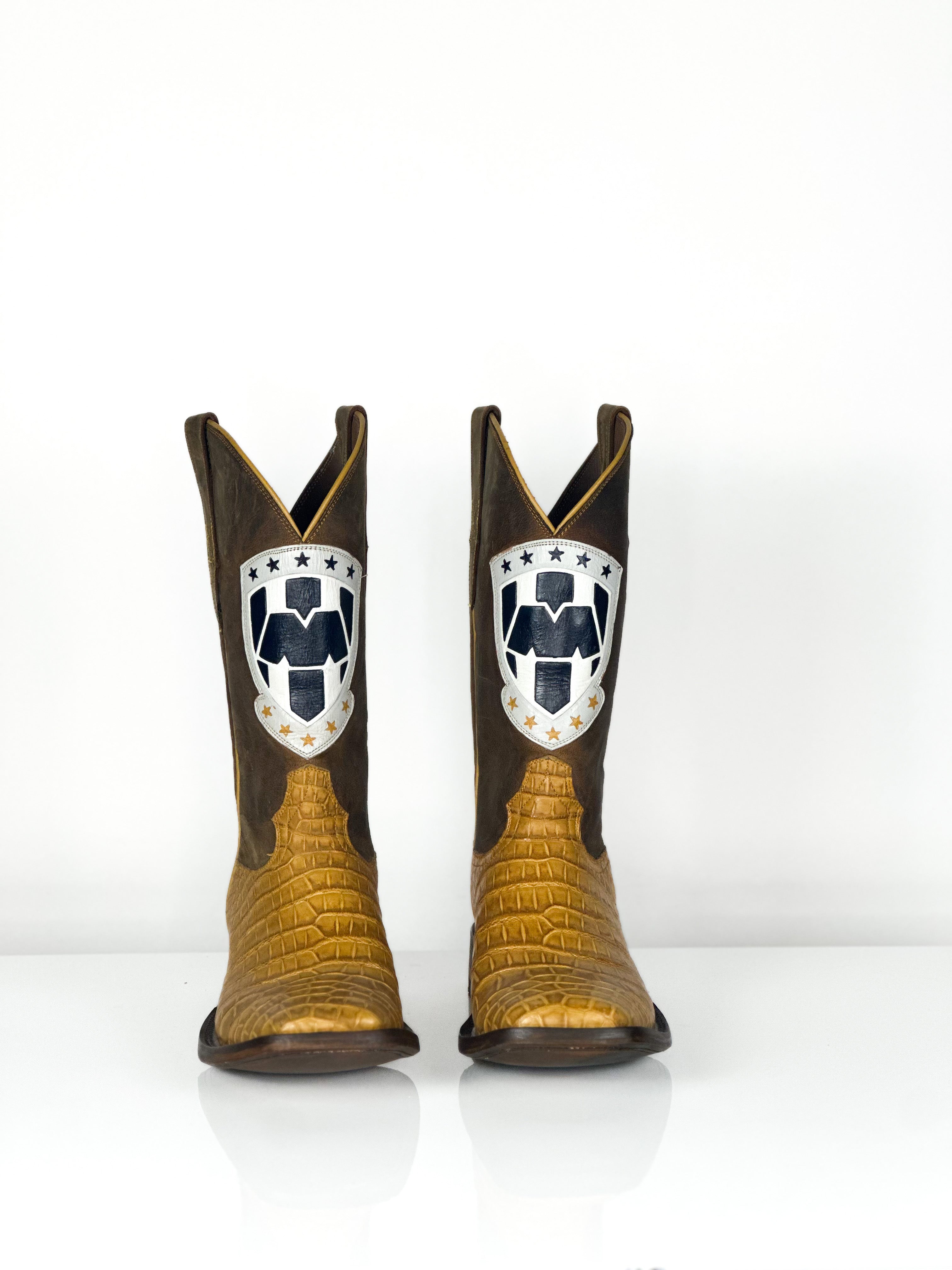 Team Boot — top view of handmade western boots