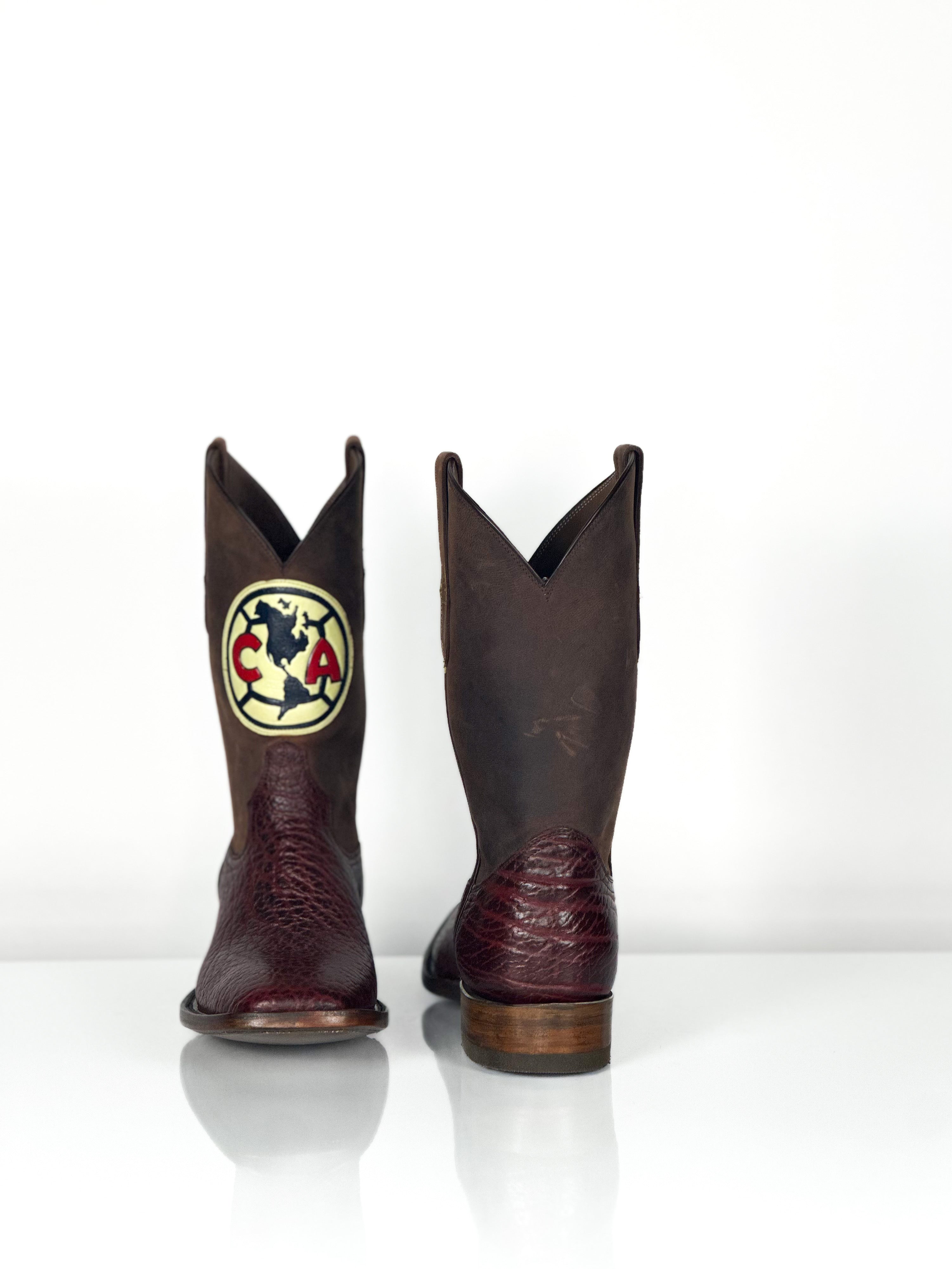Team Boot — close-up of handmade western boots