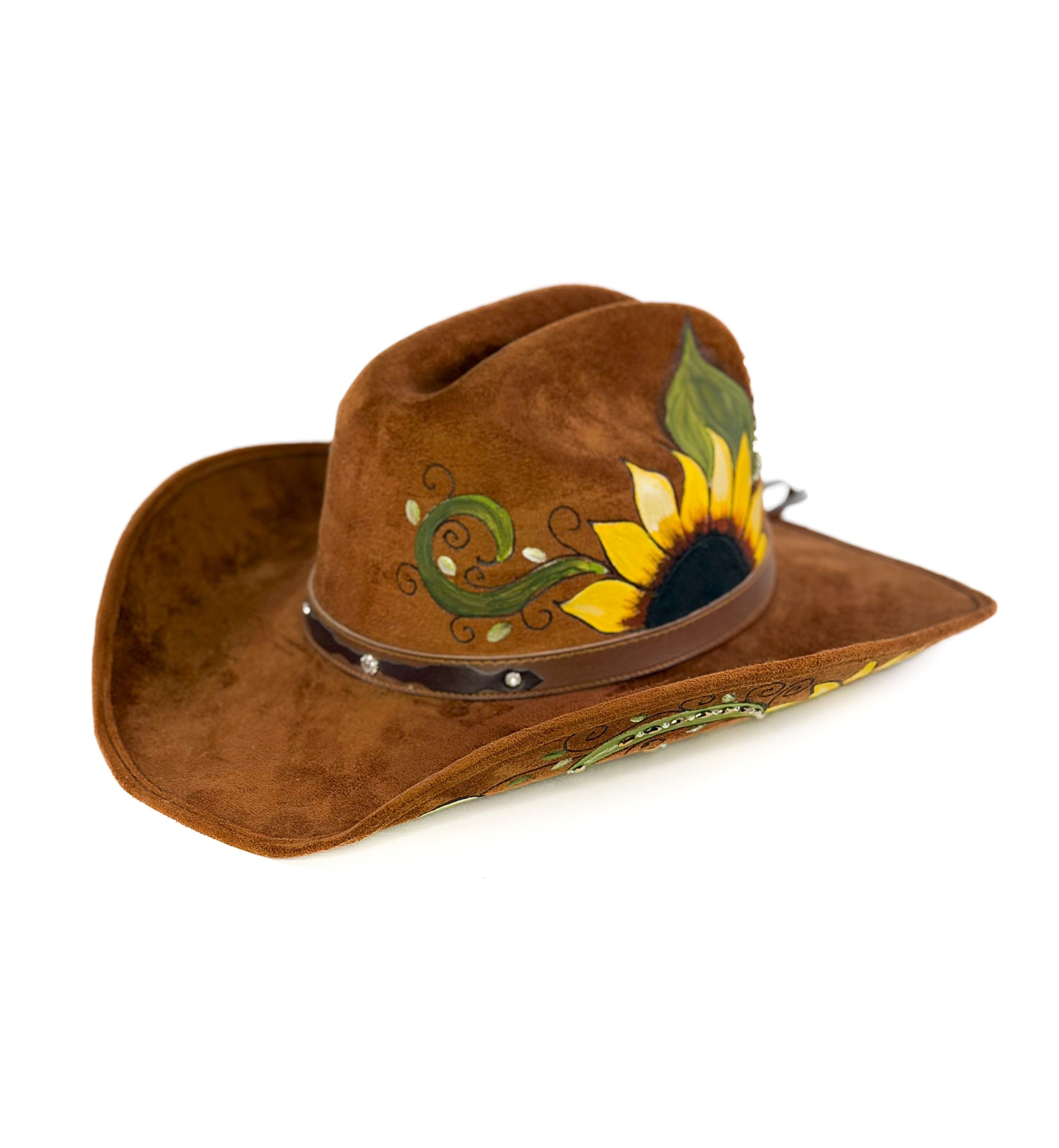 Clive Sunflower Hat — side view of Cuadra Piedreros cap