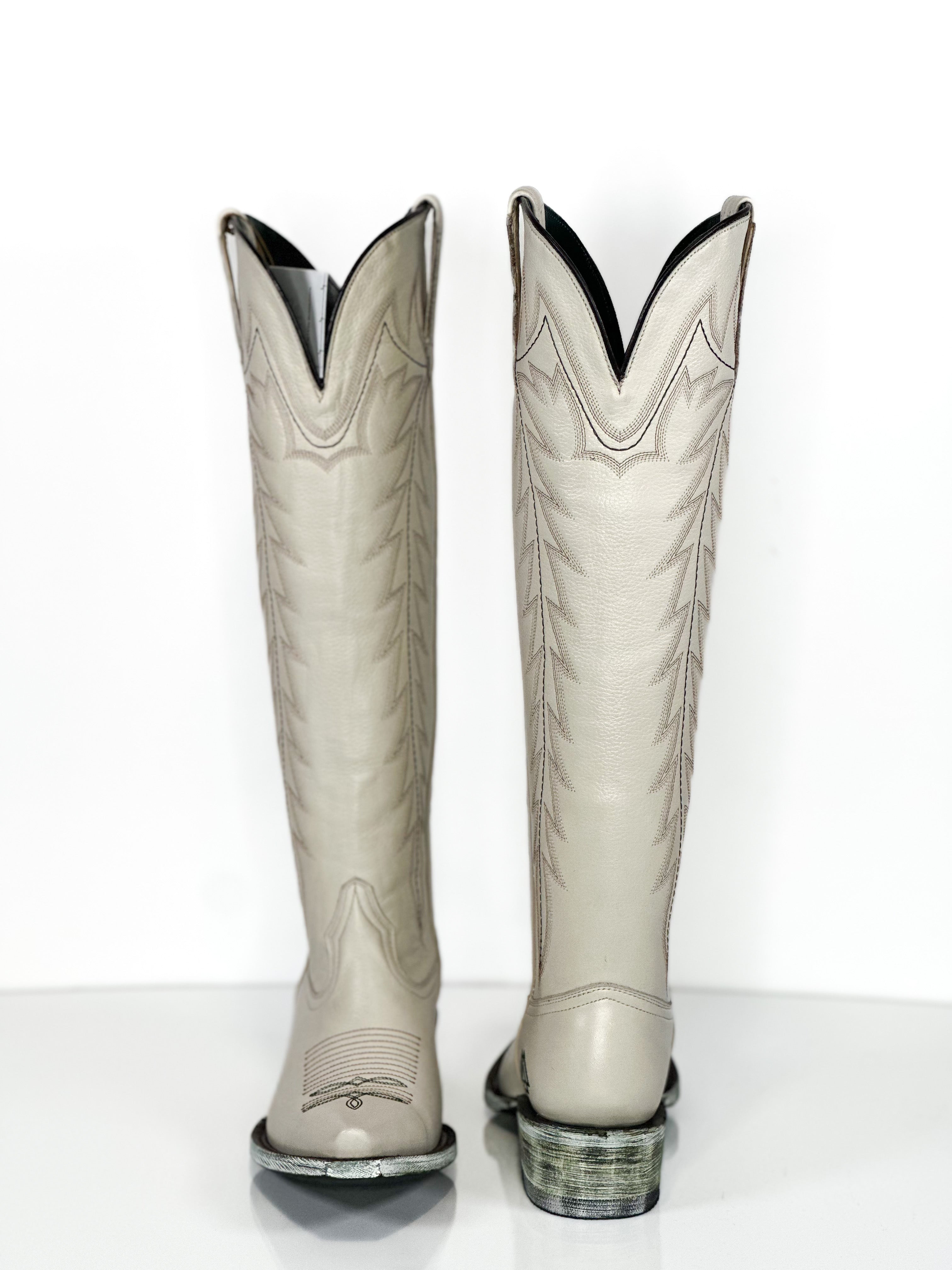 Wendy Boots 7.5 — angled view of handmade western boots