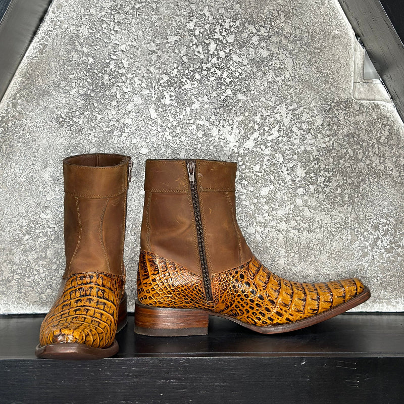 Ambar Panther Boots — side view of handmade western boots