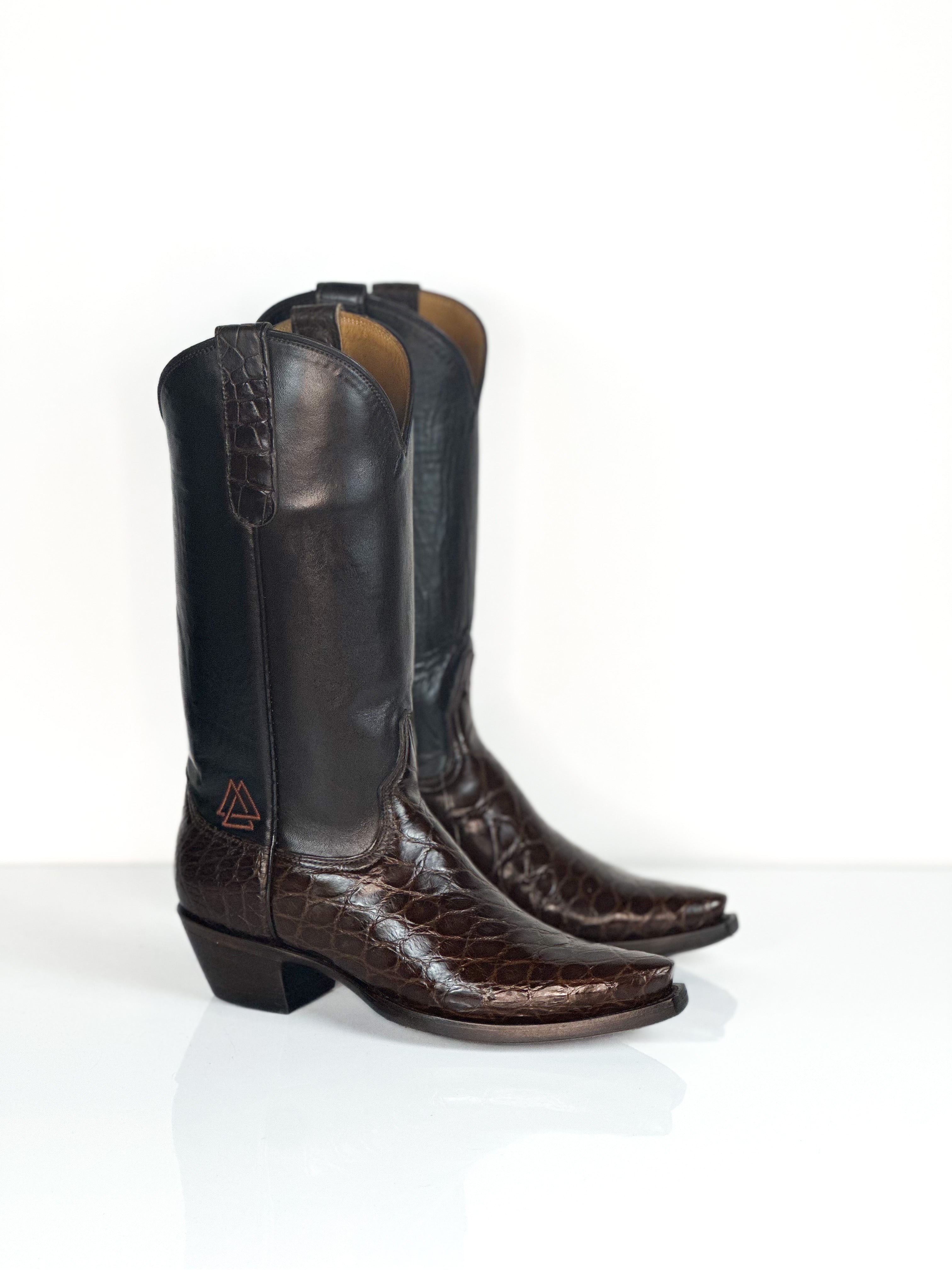 Botas de cocodrilo para mujer